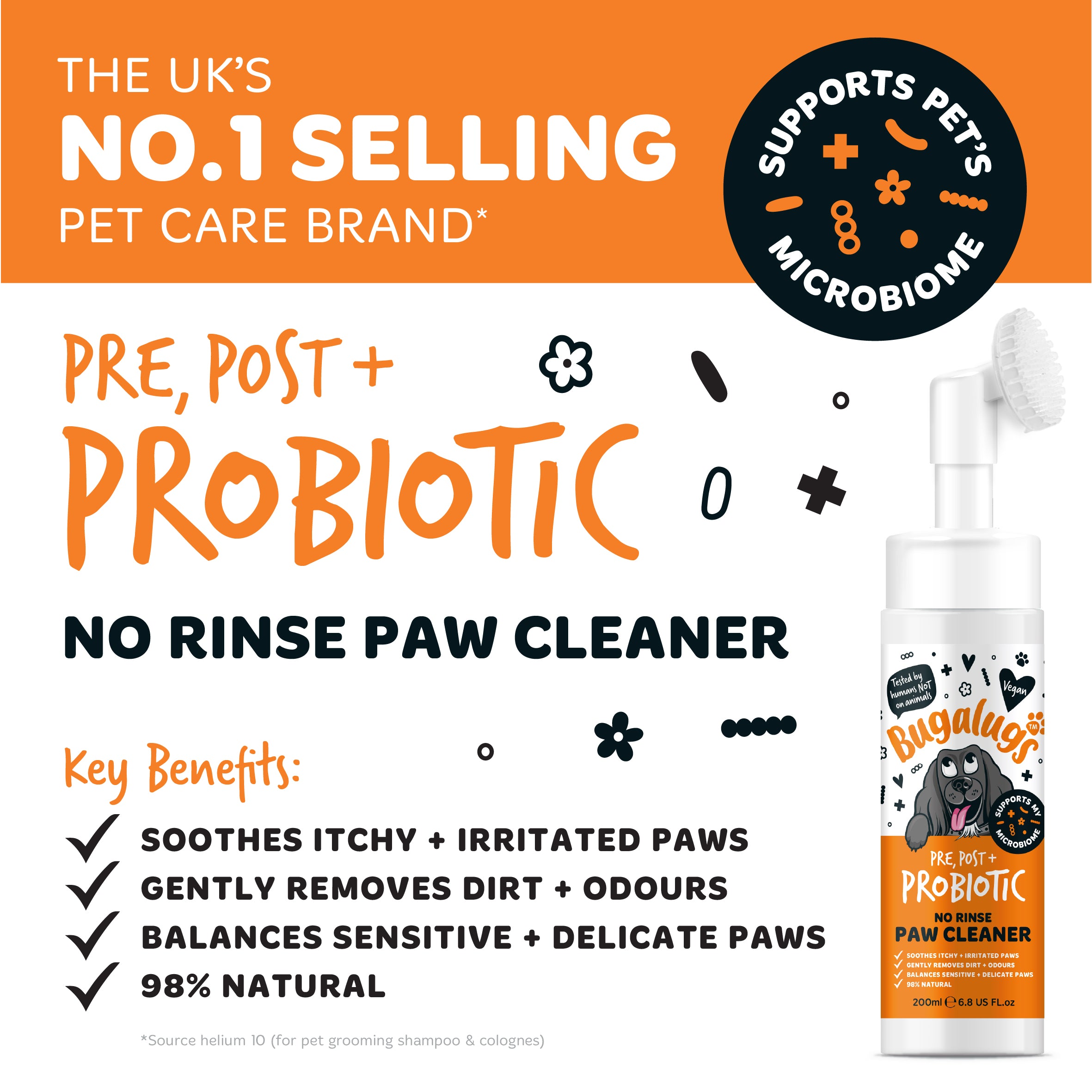 bugalugs-pre-post-probiotic-no-rinse-pfotenreiniger-f-r-hunde-wasserlose-pfotenp image 8