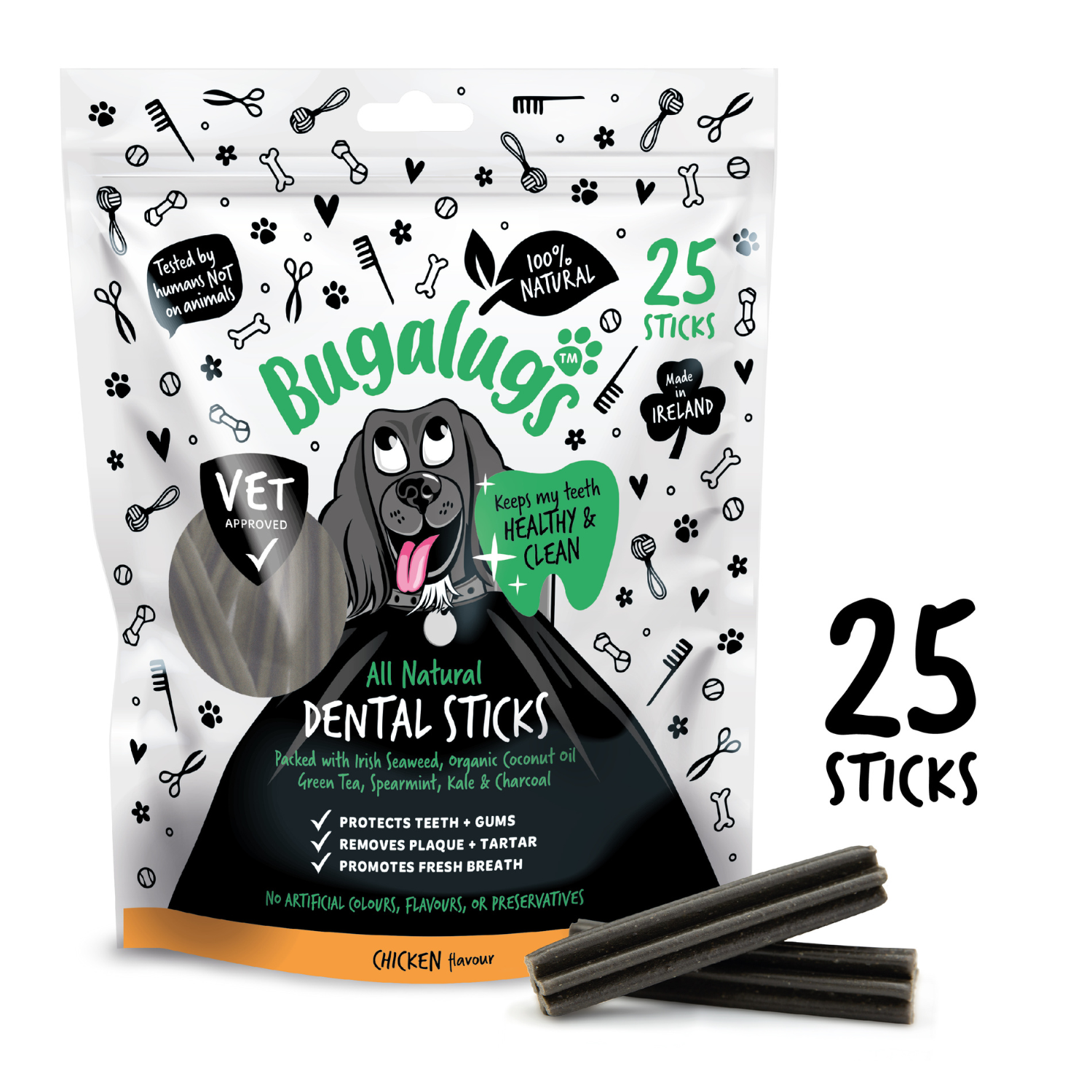 bugalugs-dental-sticks-mit-huhn-alge-nat-rliche-zahnpflege-snacks-gegen-plaque-z image 5
