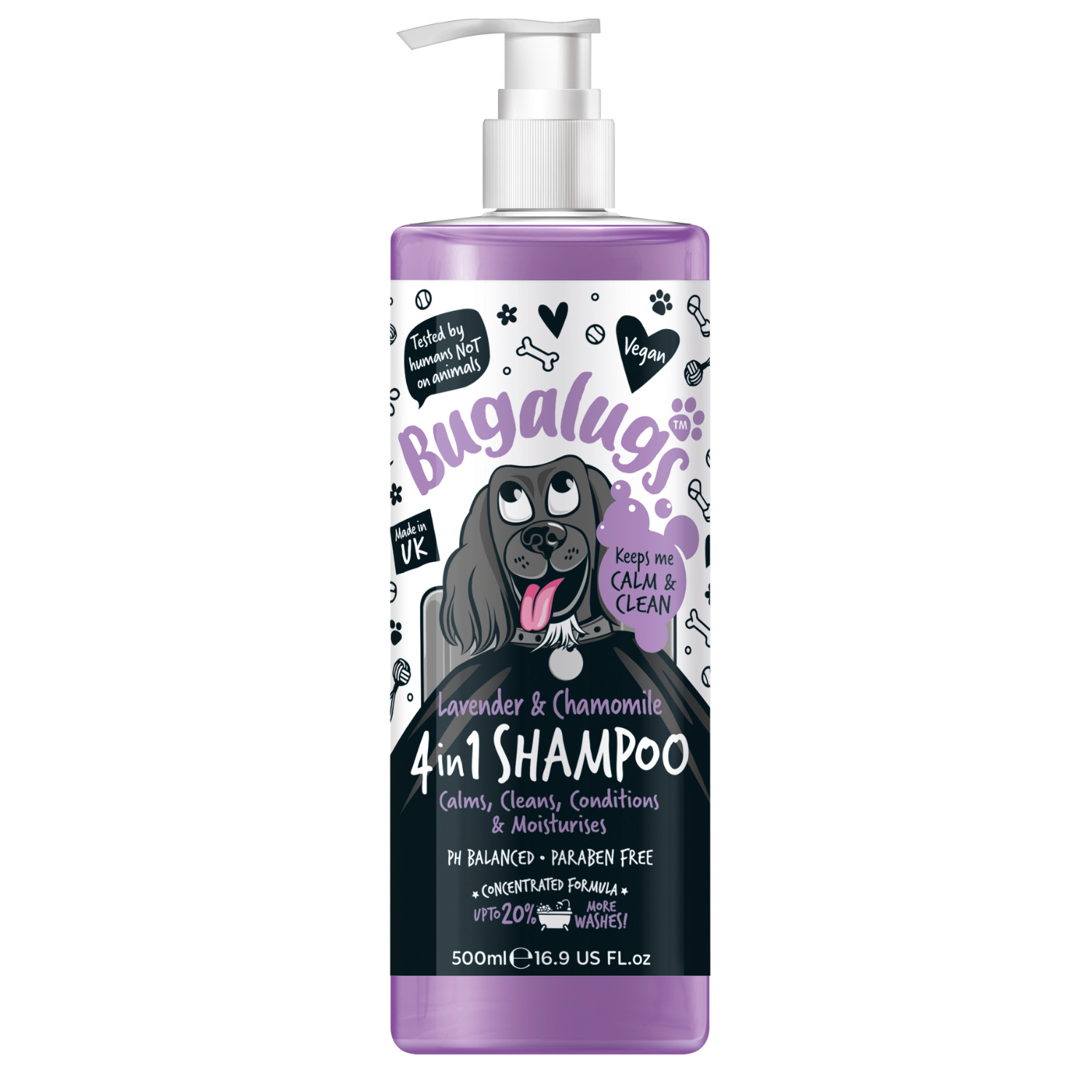 bugalugs-lavender-chamomile-4-in-1-calming-shampoo-beruhigendes-hundeshampoo-con image 1