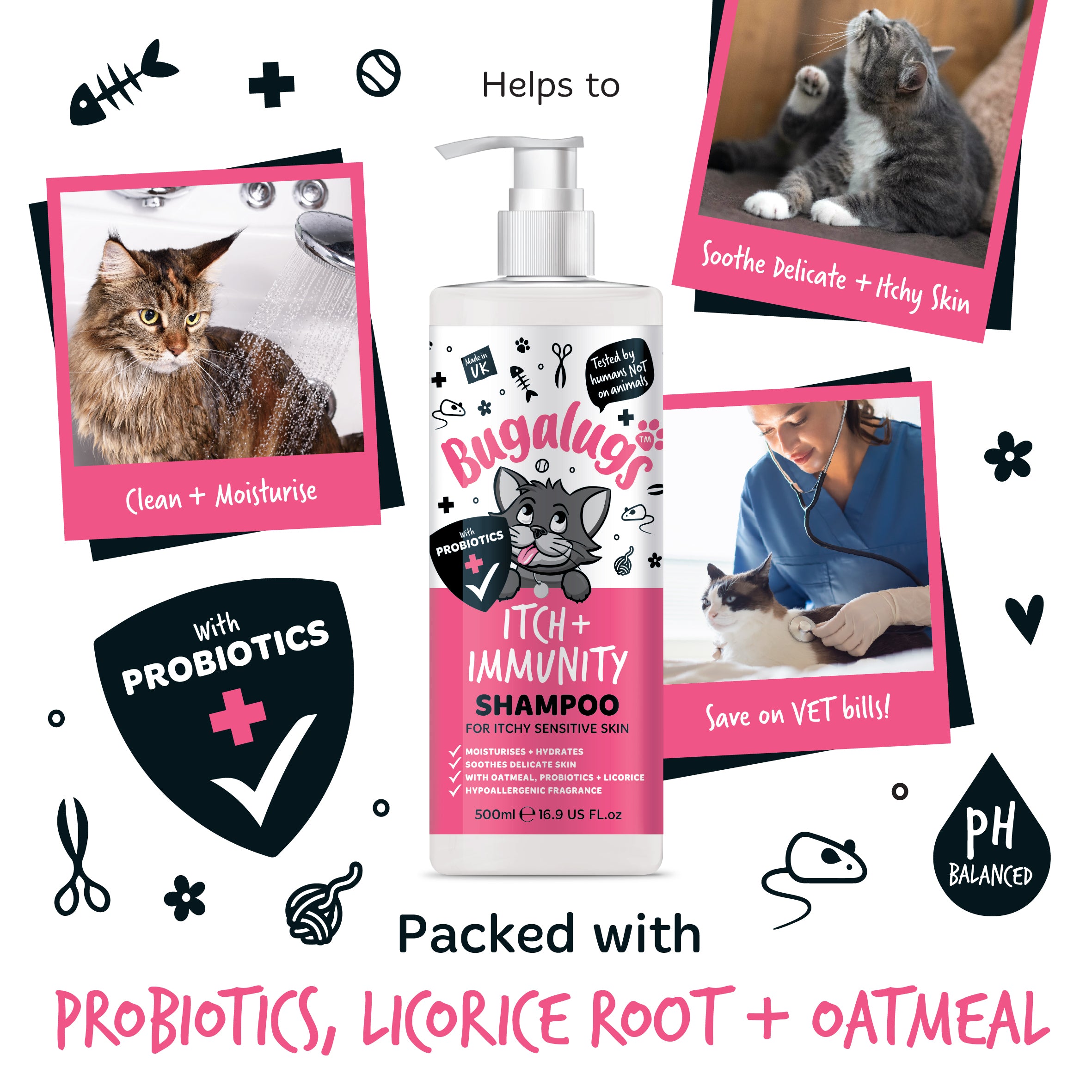 bugalugs-itch-immunity-shampoo-for-cats-probiotisches-katzenshampoo-gegen-juckre image 6