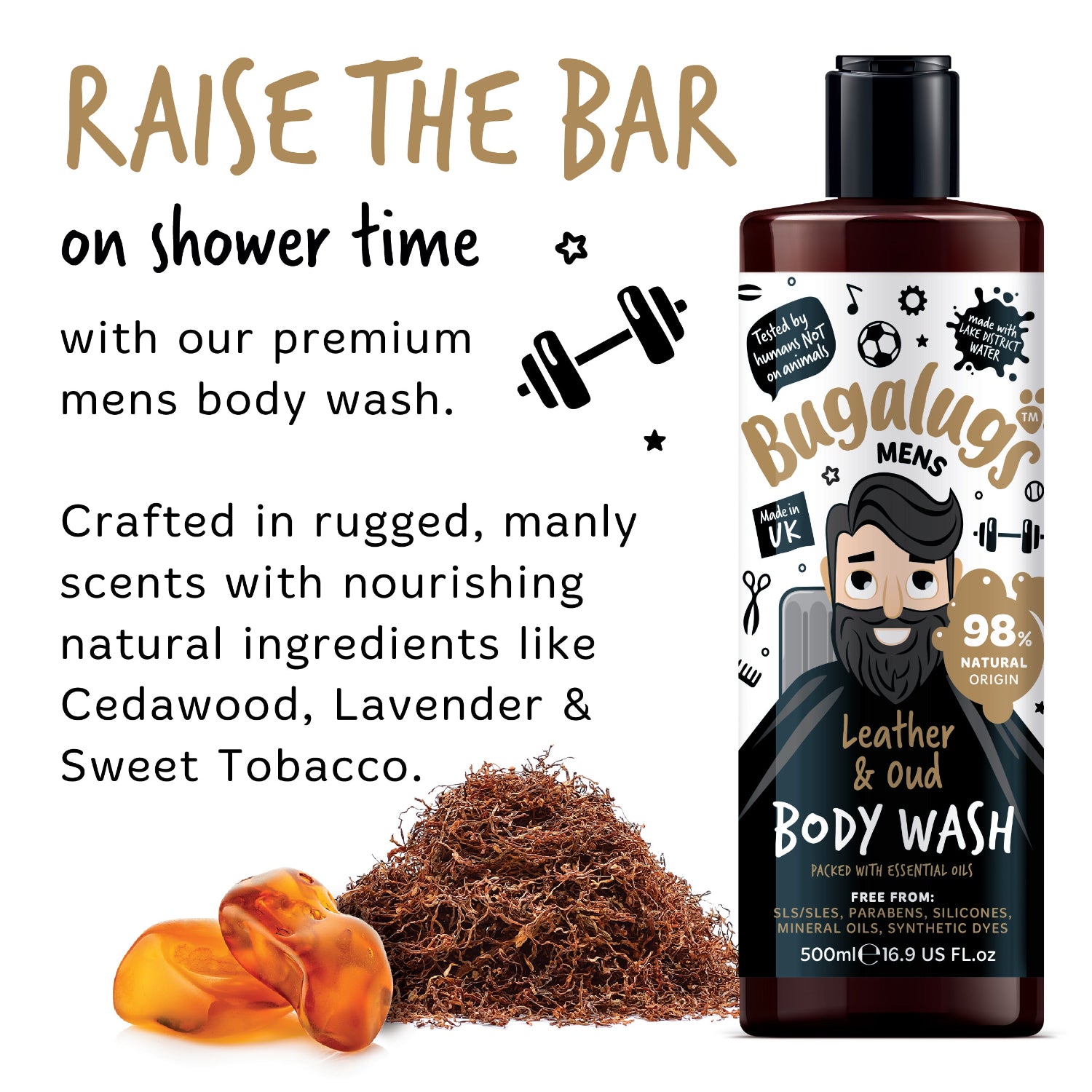 bugalugs-men-leather-oud-body-wash-luxuri-ses-herrenduschgel image 4