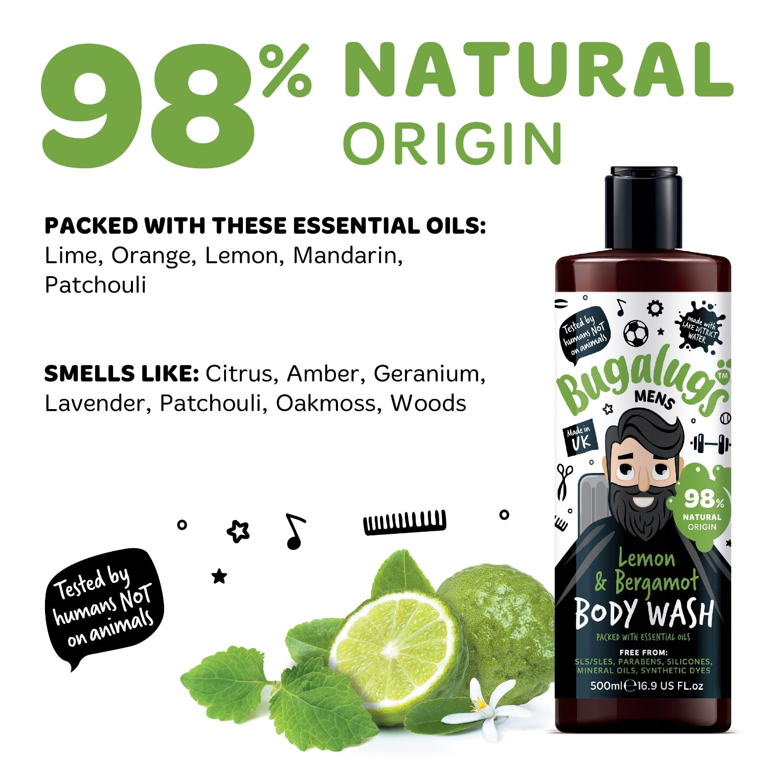 bugalugs-men-s-lemon-bergamot-body-wash-erfrischende-duschpflege-f-r-m-nner image 3