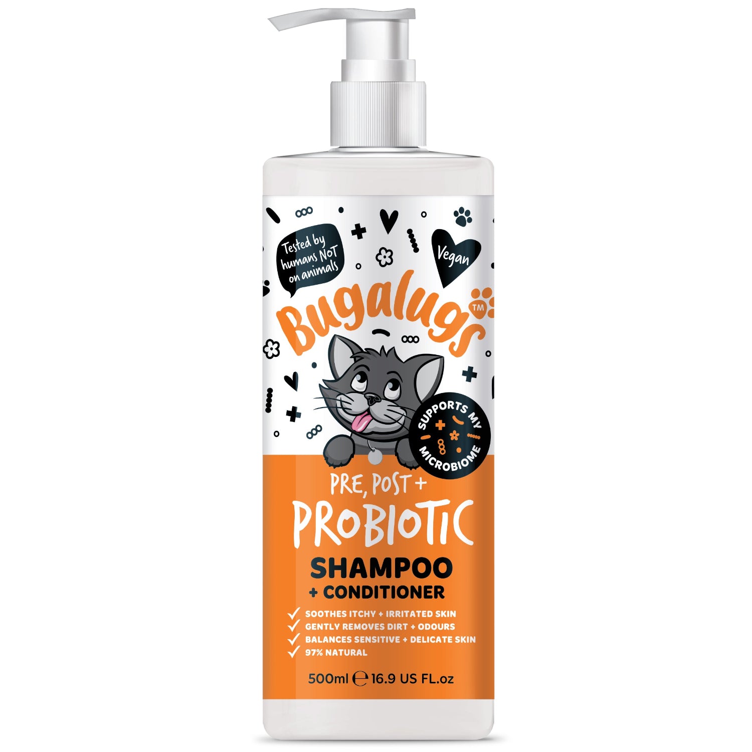 bugalugs-pre-post-probiotic-shampoo-conditioner-f-r-katzen-mikrobiom-shampoo-mit image 1