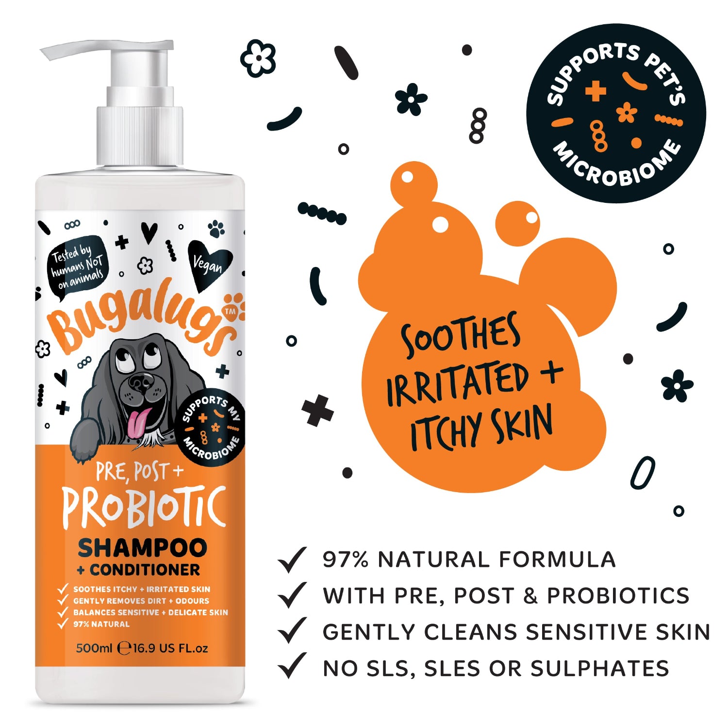 bugalugs-pre-post-probiotic-shampoo-conditioner-f-r-hunde-und-katzen image 2