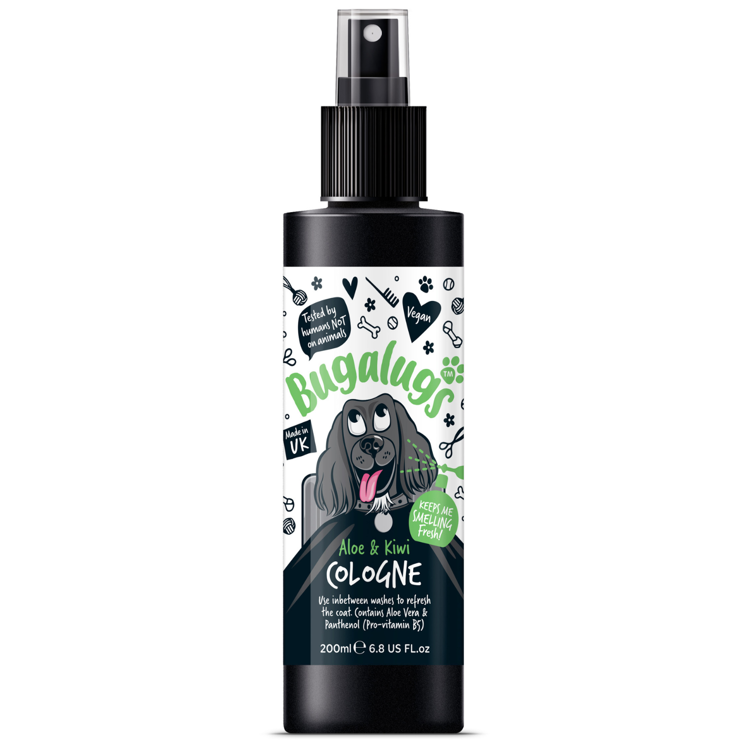 bugalugs-aloe-kiwi-dog-cologne-pflegespray-mit-aloe-vera-panthenol-zur-fellfrisc image 1