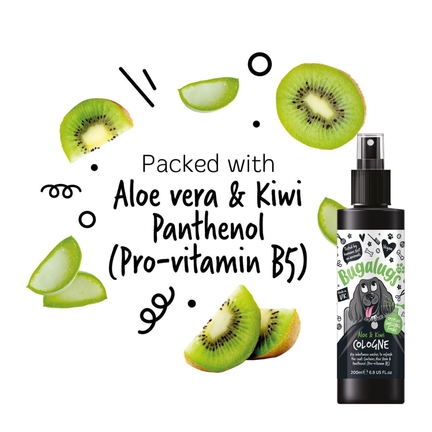 bugalugs-aloe-kiwi-dog-cologne-pflegespray-mit-aloe-vera-panthenol-zur-fellfrisc image 5