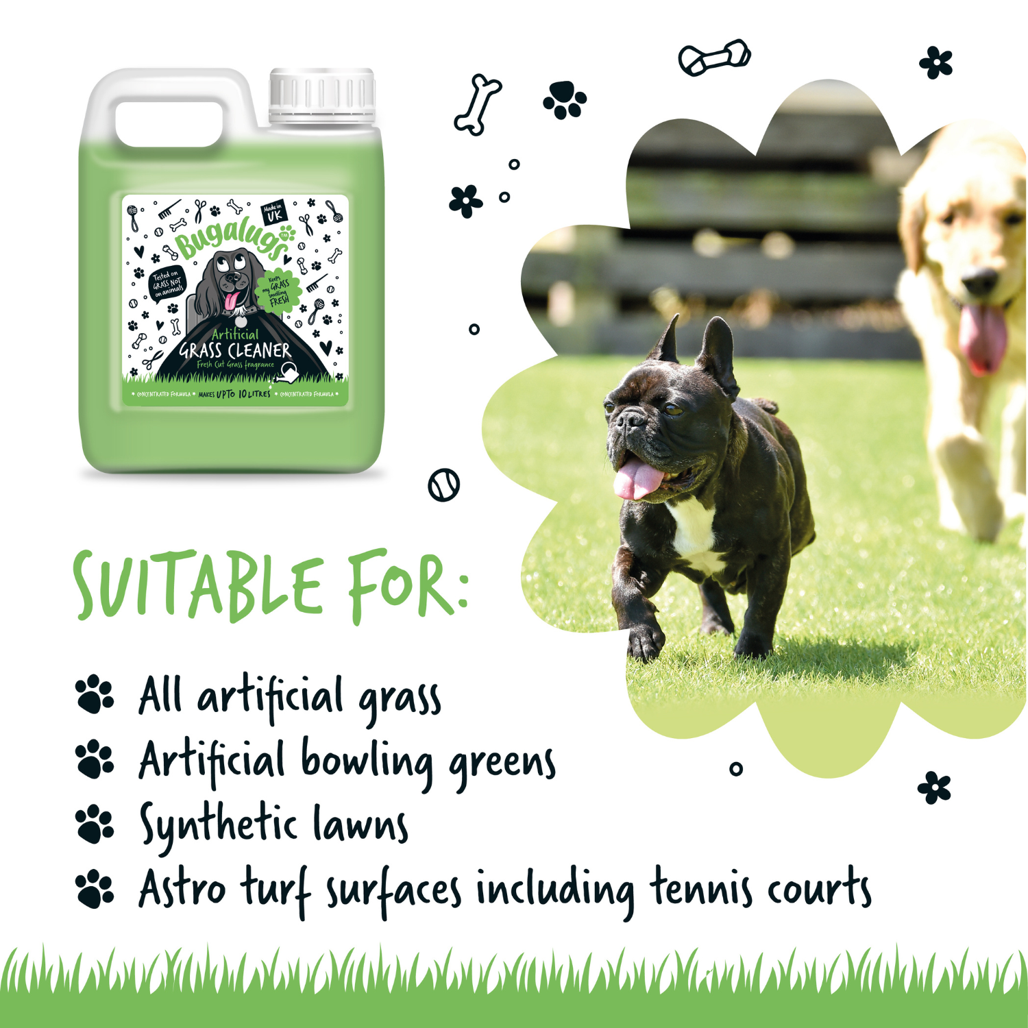 bugalugs-artificial-grass-cleaner-3-in-1-kunstrasenreiniger-fresh-cut-grass-duft image 4