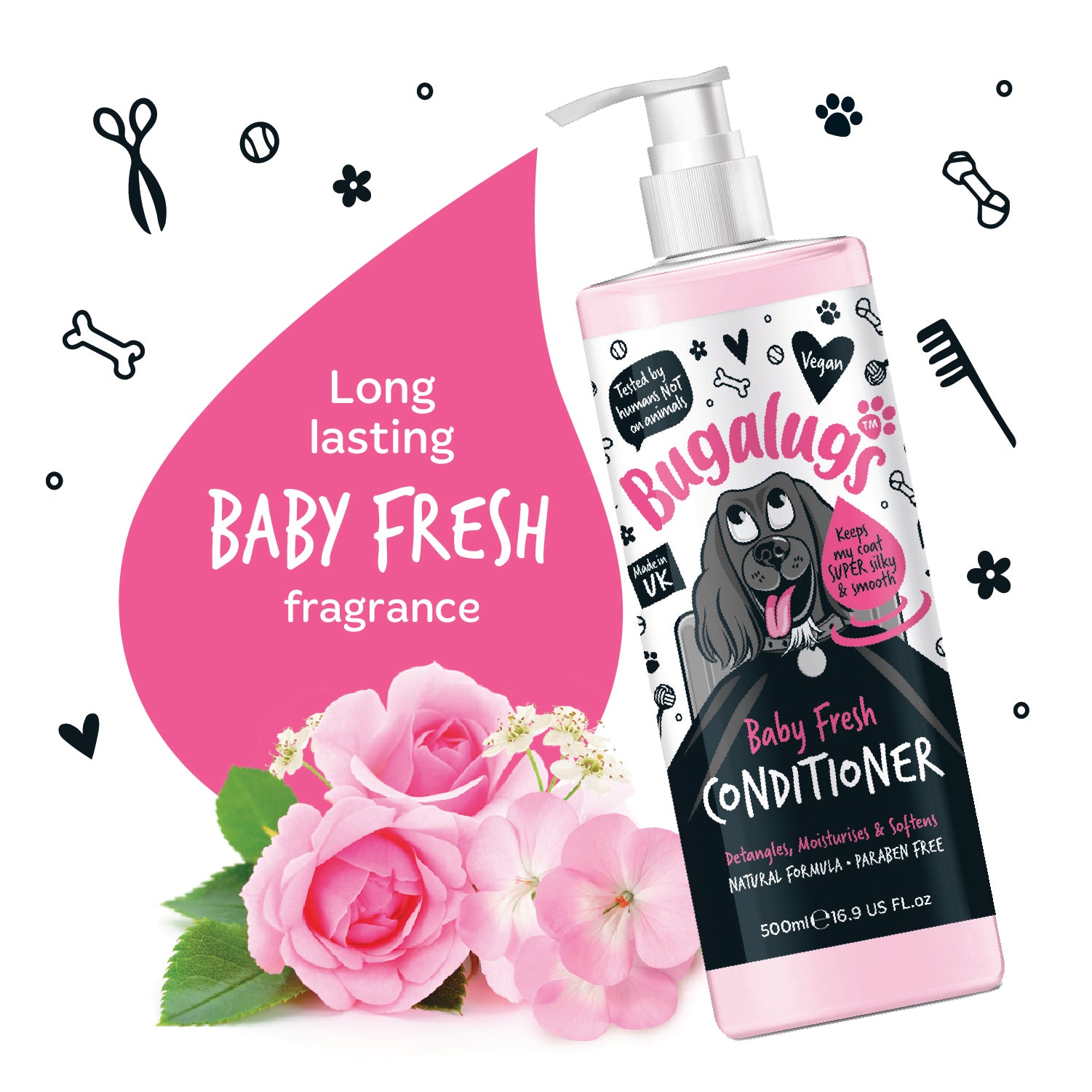 bugalugs-baby-fresh-dog-conditioner-hundepflege-conditioner-mit-baby-fresh-duft image 2