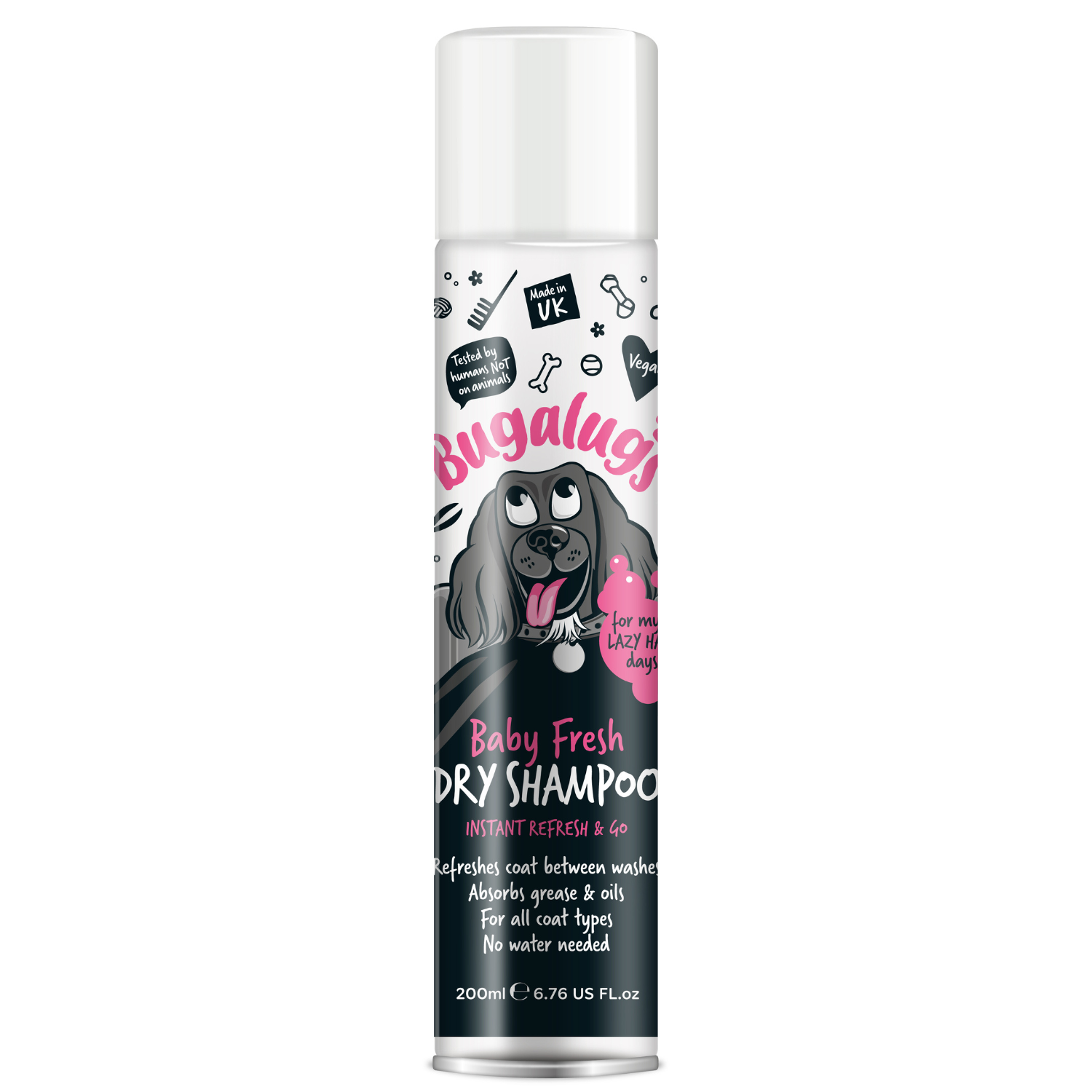 bugalugs-baby-fresh-trockenshampoo-f-r-hunde-erfrischende-trockenpflege-ohne-was image 1