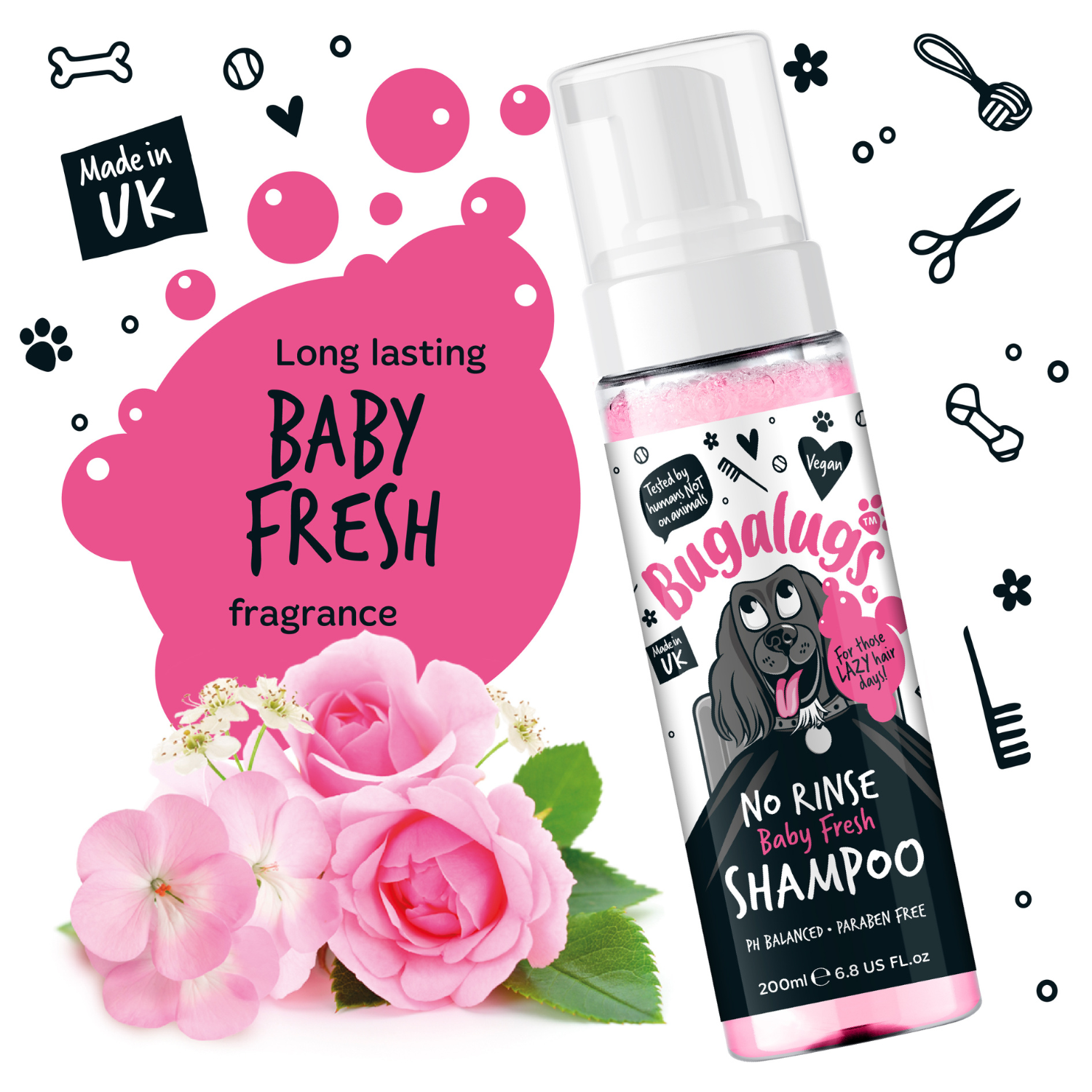 bugalugs-baby-fresh-no-rinse-hundeshampoo-wasserlose-fellreinigung image 2