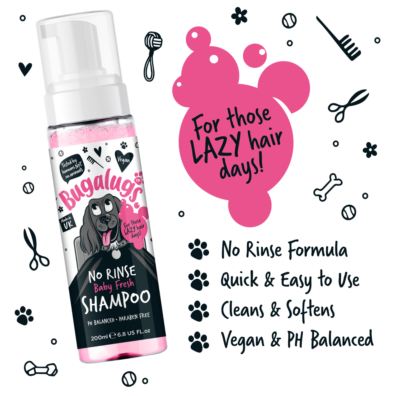 bugalugs-baby-fresh-no-rinse-hundeshampoo-wasserlose-fellreinigung image 4