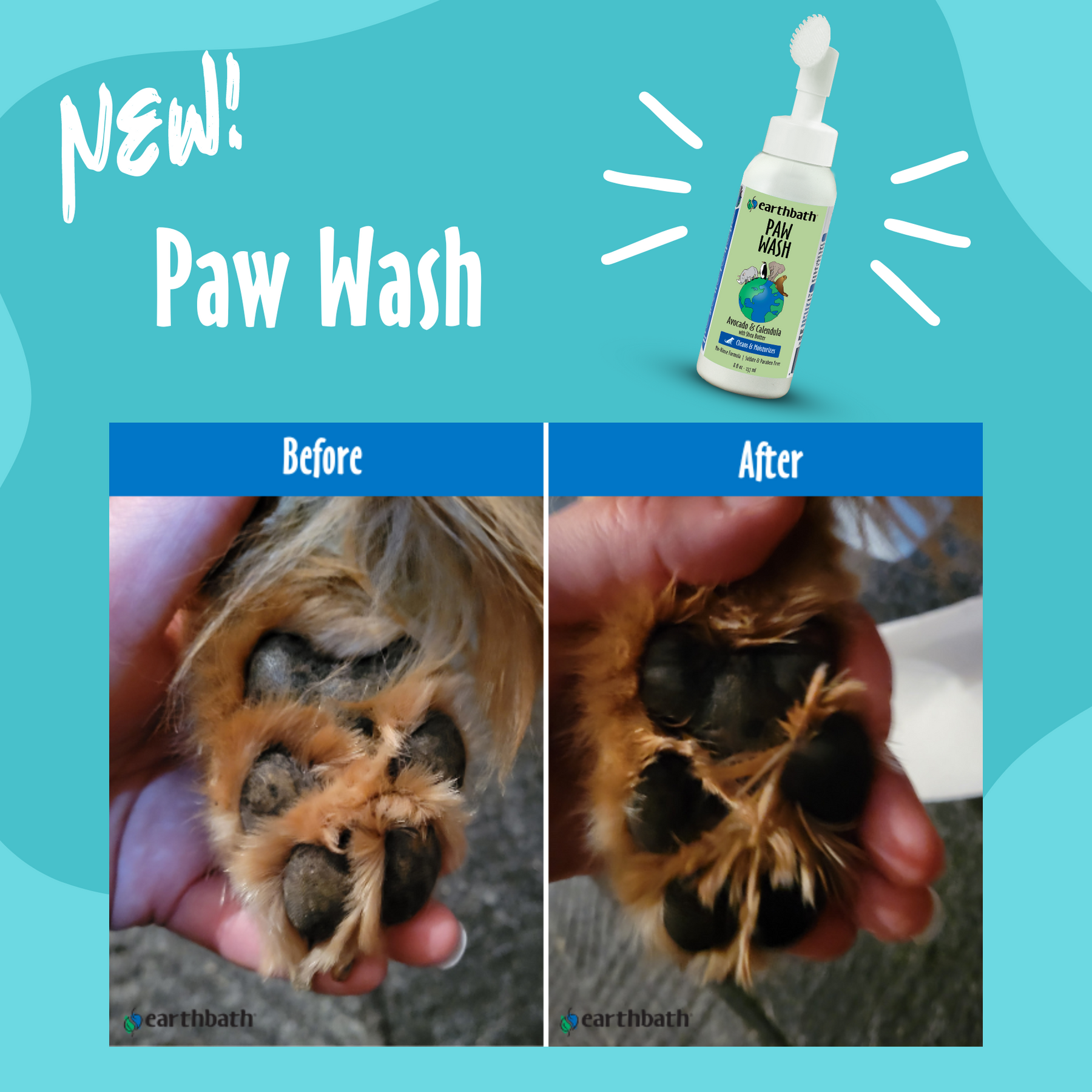 earthbath-paw-wash-pfotenreinigungsschaum-mit-sheabutter-und-bio-aloe-vera-integ image 4