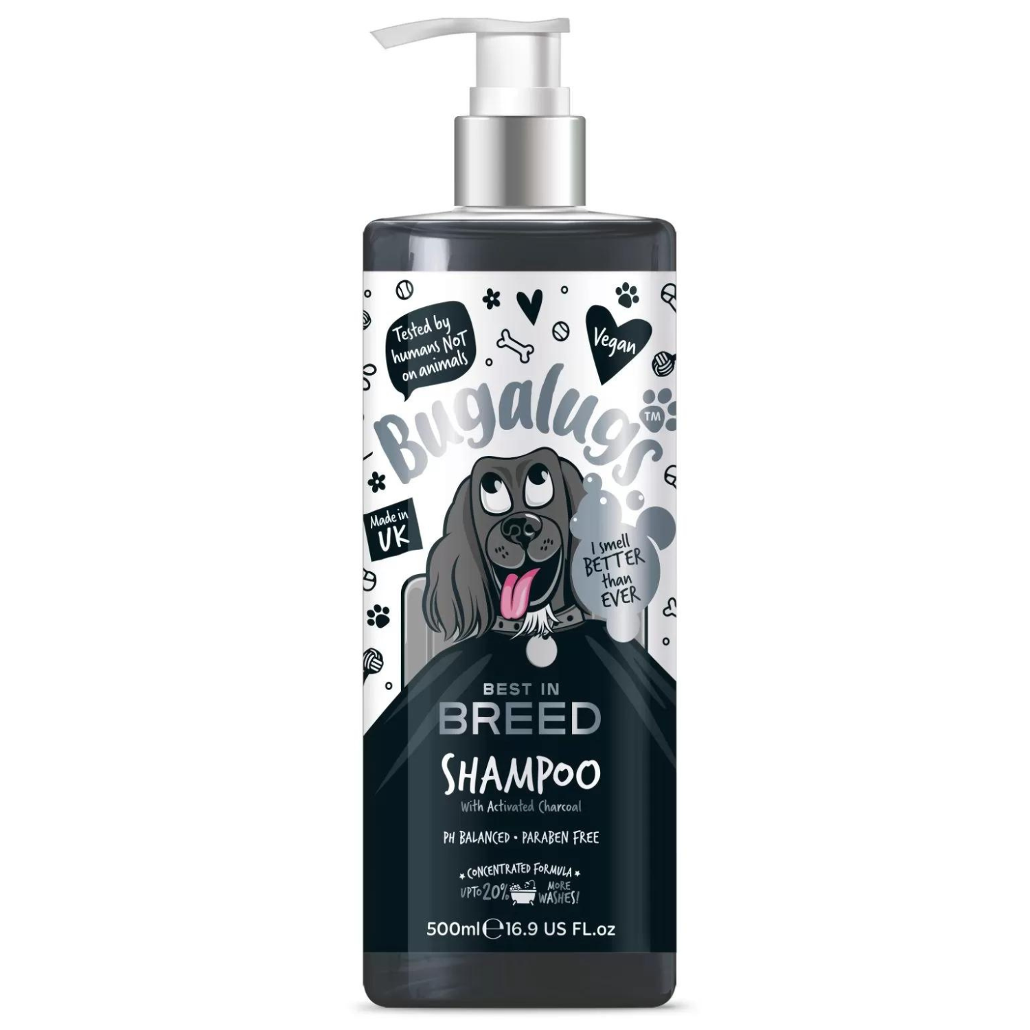 bugalugs-best-in-breed-hundeshampoo-mit-aktivkohle-luxuri-ses-herrenduft-shampoo image 1