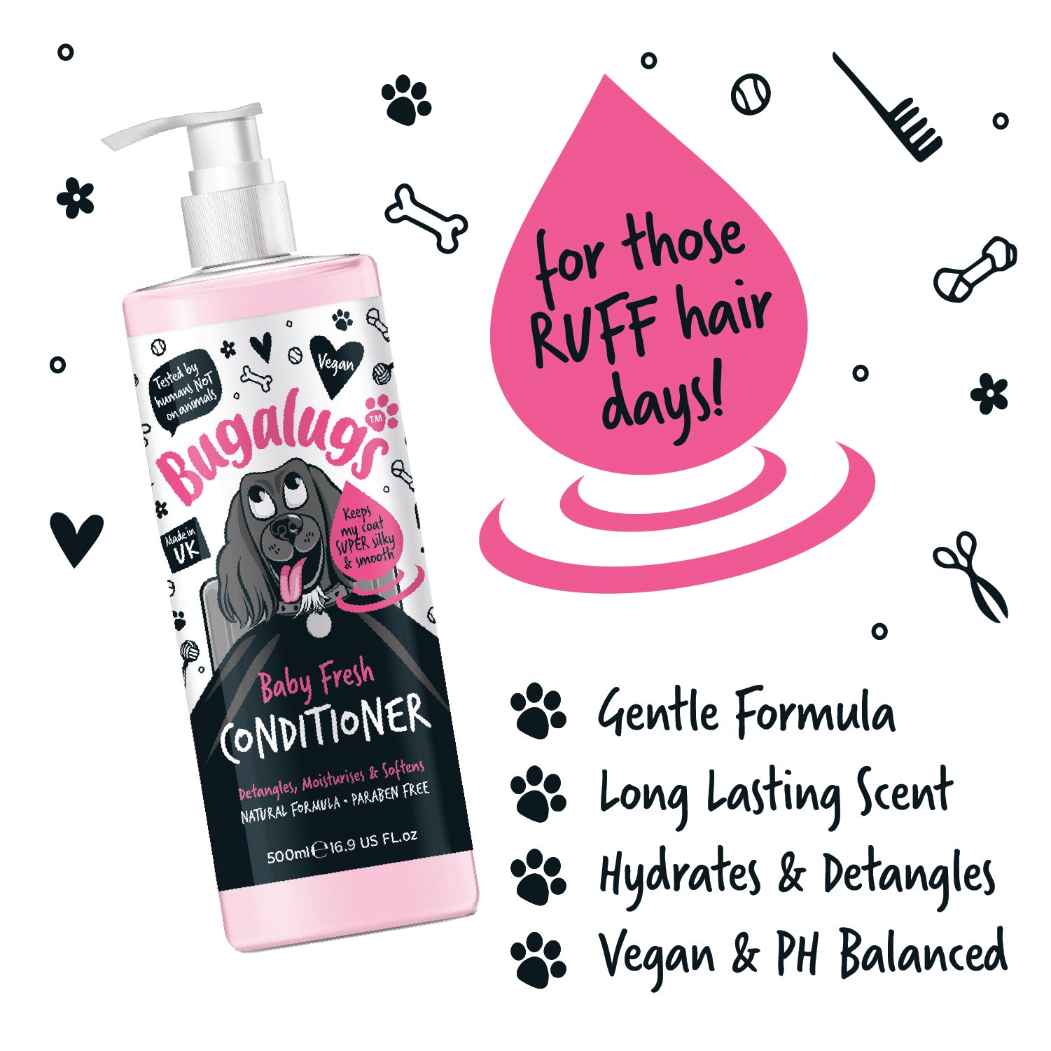 bugalugs-baby-fresh-dog-conditioner-hundepflege-conditioner-mit-baby-fresh-duft image 7