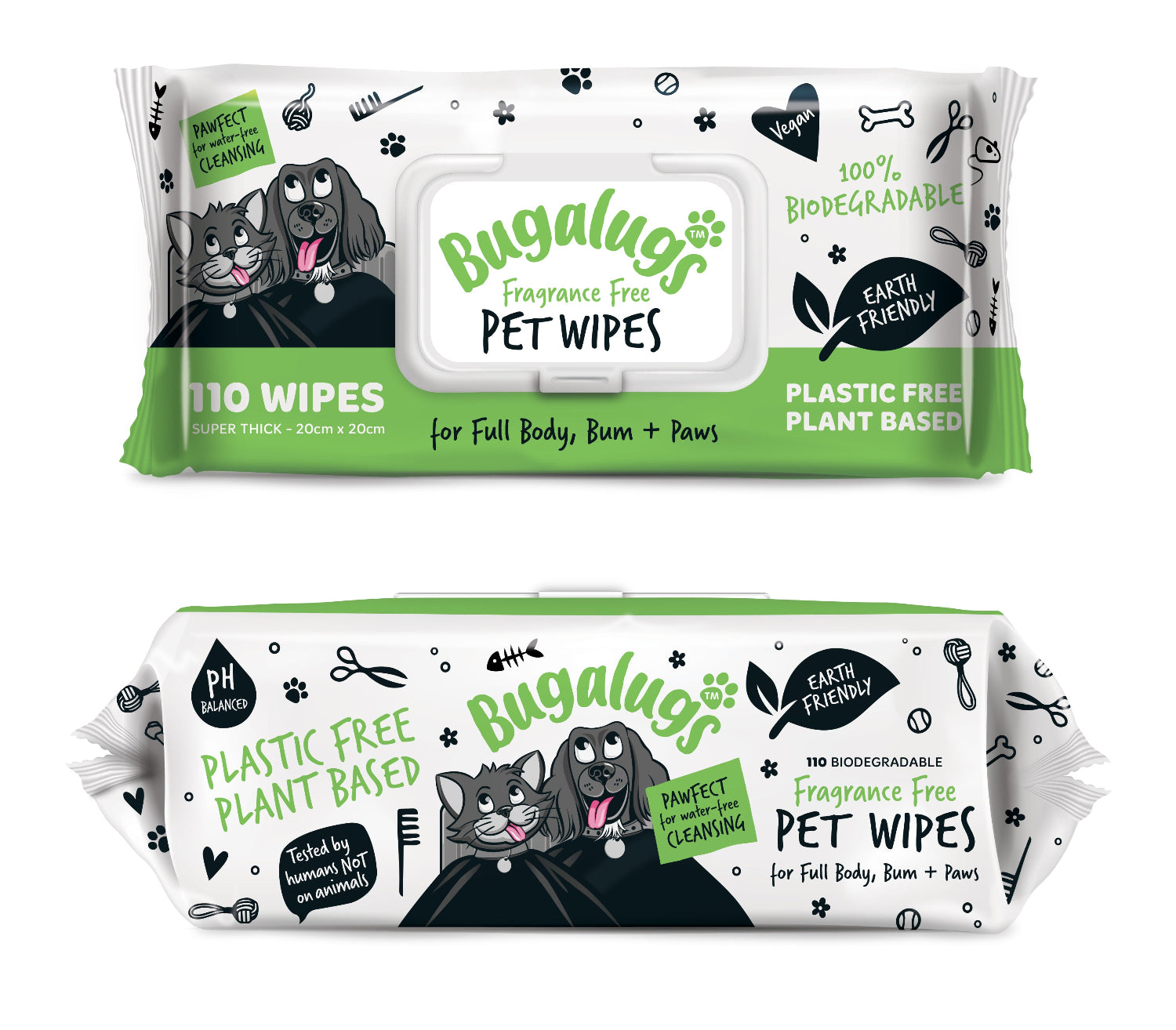 bugalugs-110-geruchsfreie-biologisch-abbaubare-pet-wipes-plastikfreie-feuchtt-ch image 1