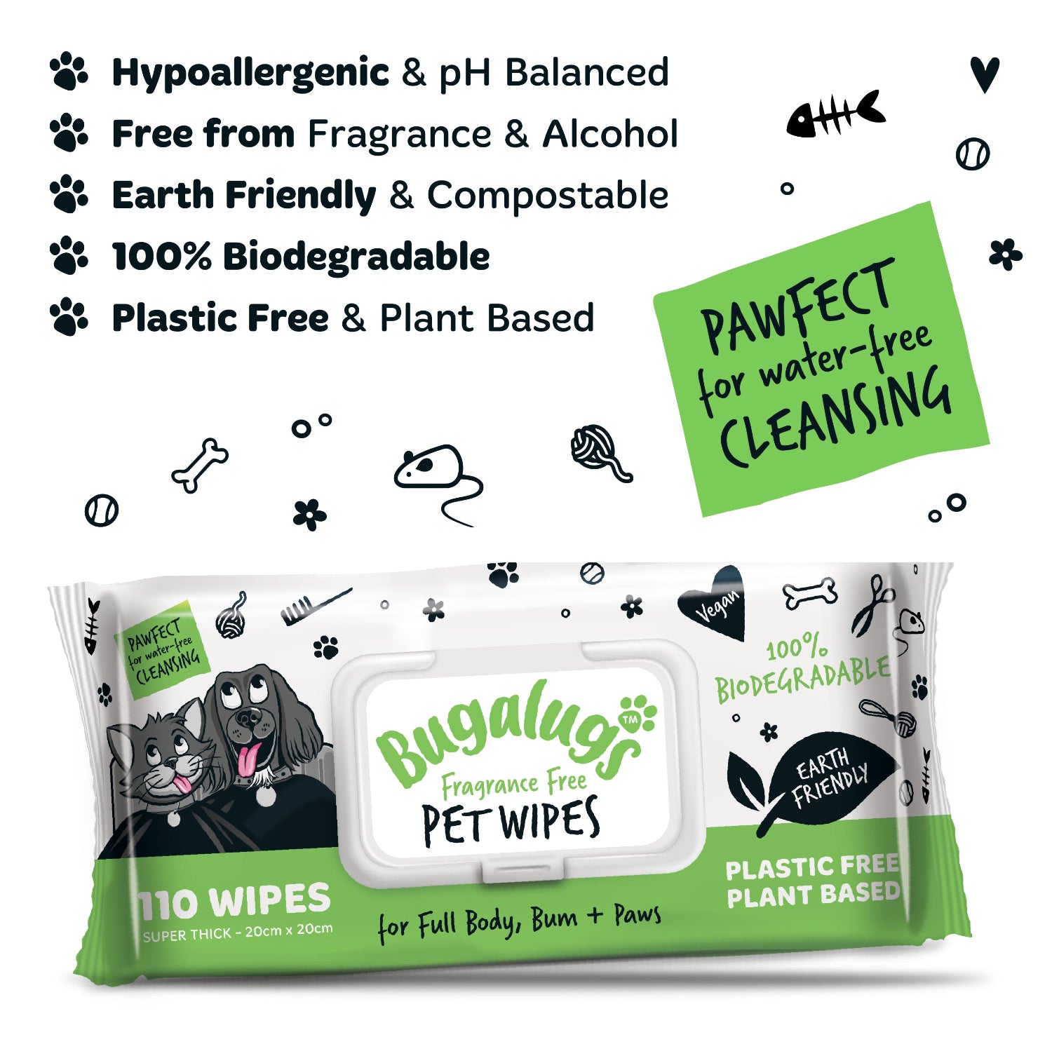 bugalugs-110-geruchsfreie-biologisch-abbaubare-pet-wipes-plastikfreie-feuchtt-ch image 5