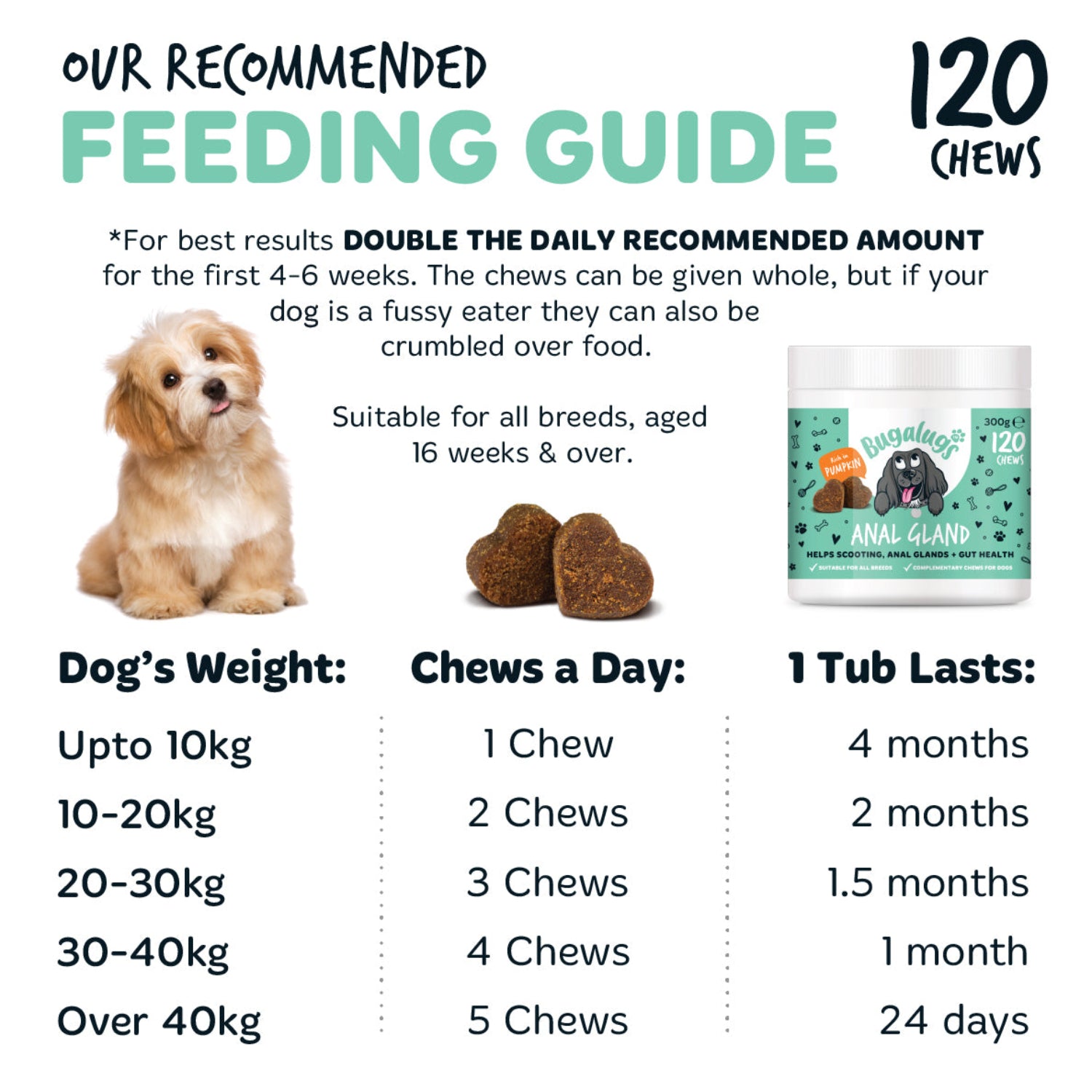 bugalugs-anal-gland-supplement-chews-f-r-hunde-6er-pack-ballaststoff-kautablette image 8