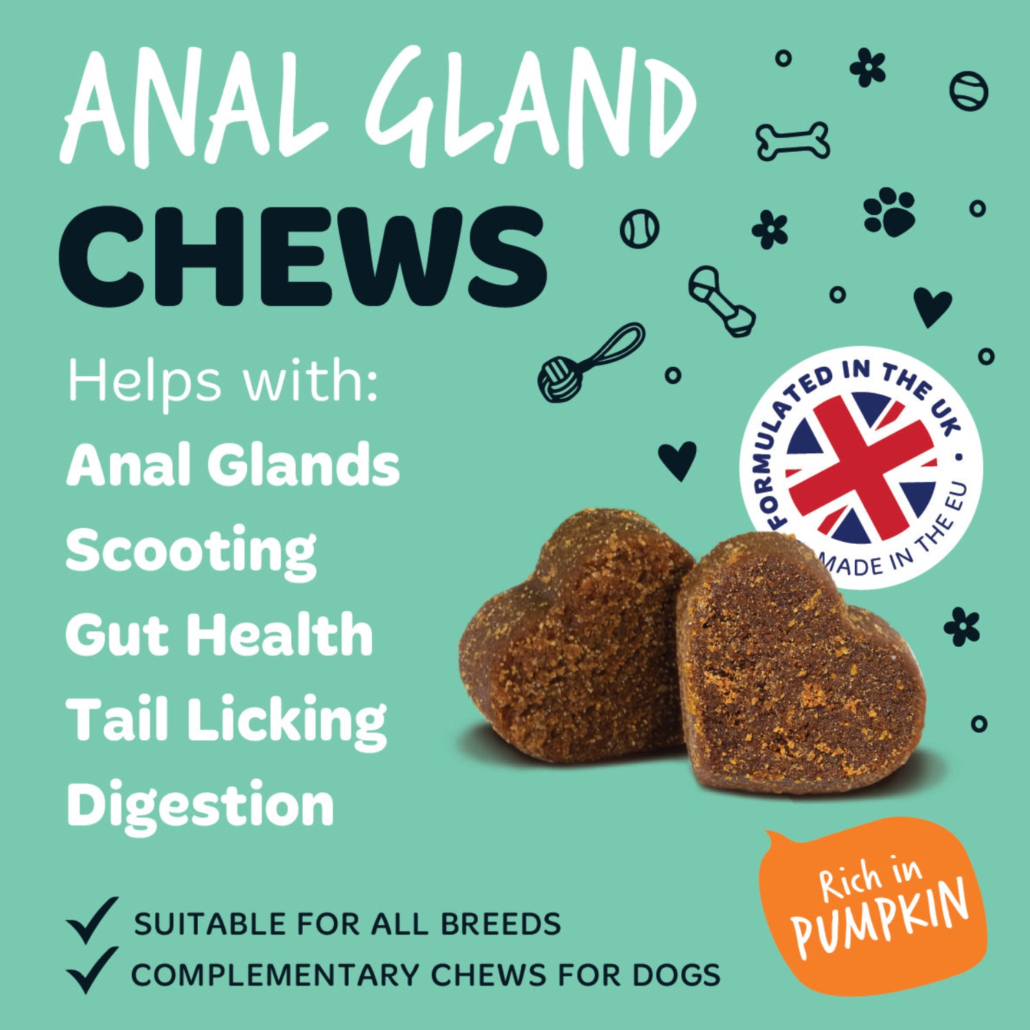 bugalugs-anal-gland-supplement-chews-f-r-hunde-6er-pack-ballaststoff-kautablette image 7