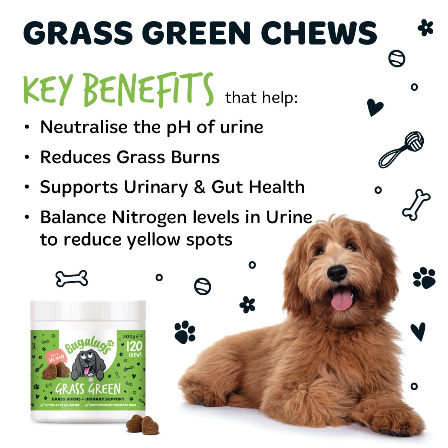 bugalugs-grass-green-supplement-chews-f-r-hunde-6er-pack-gegen-gelbverf-rbungen- image 7