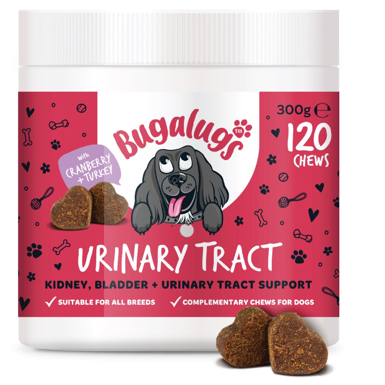 bugalugs-urinary-tract-supplement-chews-f-r-hunde-3er-pack-cranberry-d-mannose-c image 2
