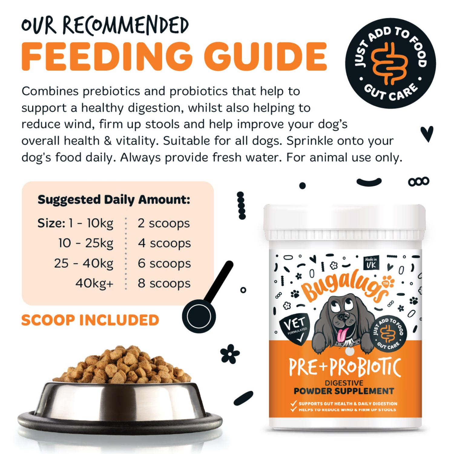 bugalugs-pre-probiotic-digestive-supplement-powder-200g-hunde-verdauungspulver image 7