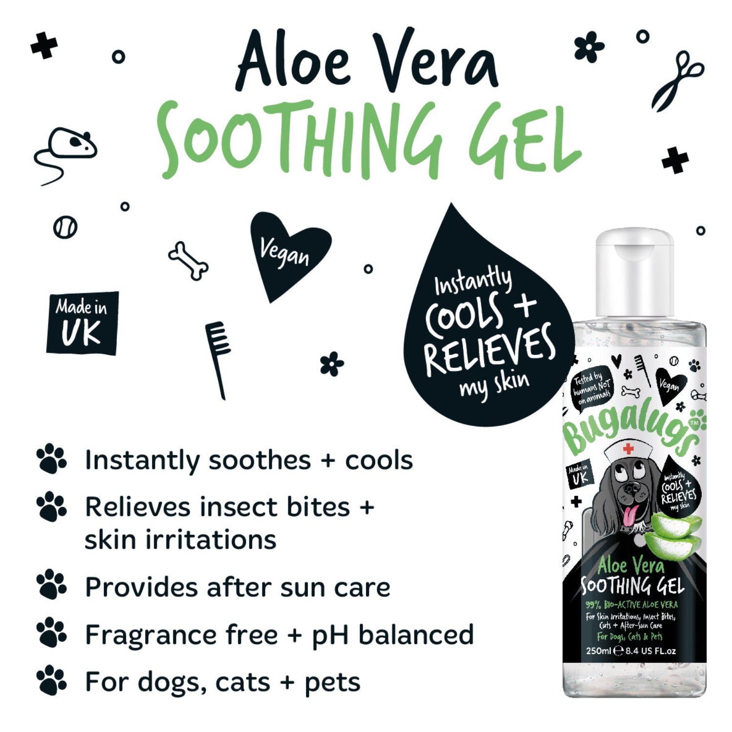 bugalugs-aloe-vera-beruhigungs-gel-mit-99-bioaktiver-aloe-vera-f-r-hunde-katzen- image 2