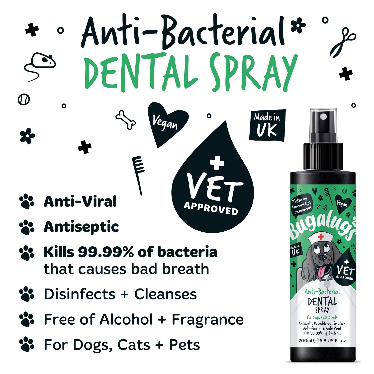 bugalugs-antibacterial-dental-spray-mundpflege-spray-f-r-hunde-katzen-kleintiere image 2