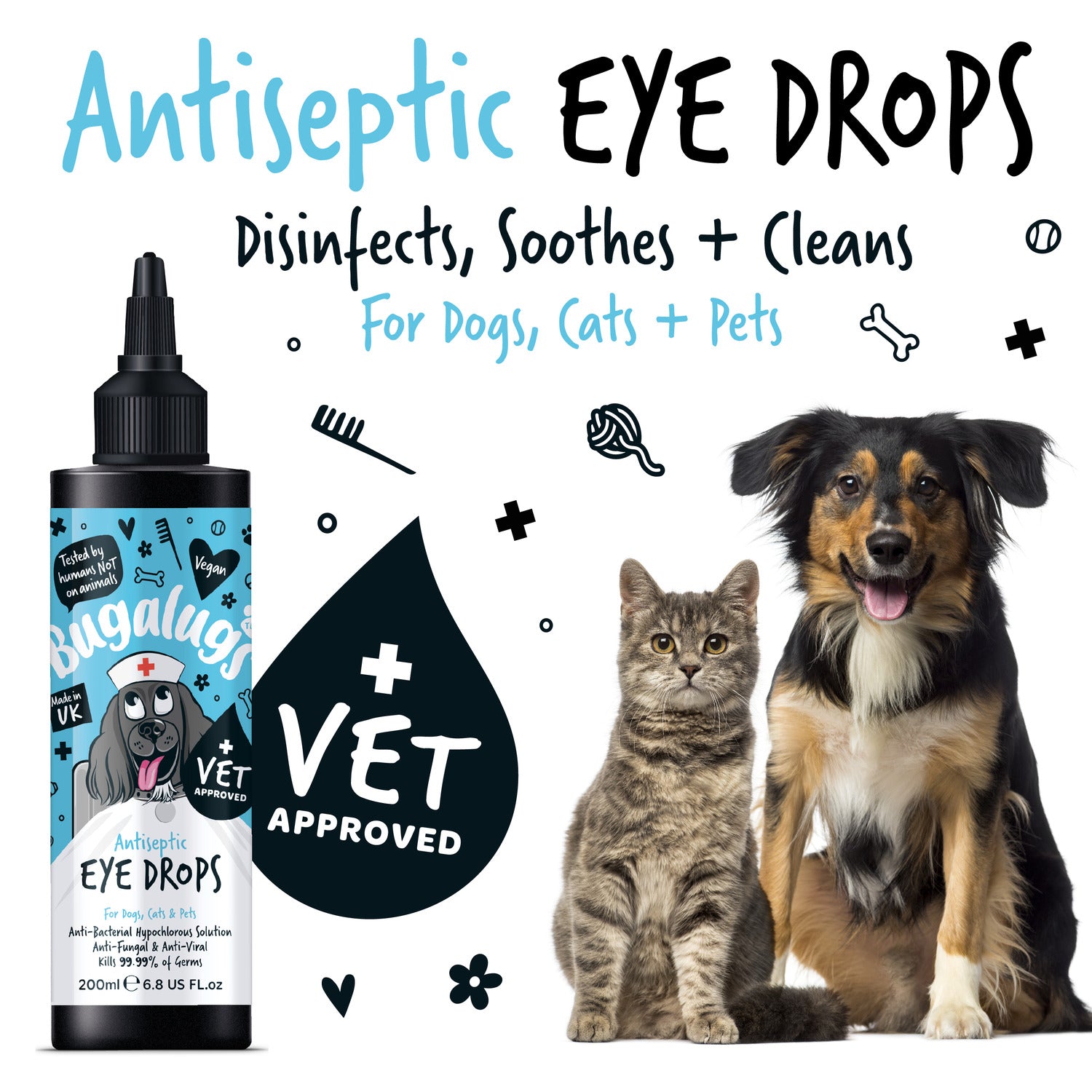bugalugs-antiseptische-augentropfen-f-r-hunde-katzen-haustiere-hypochlorige-s-ur image 7