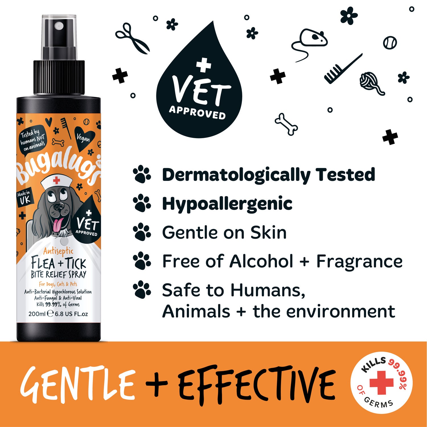 bugalugs-antiseptisches-floh-zeckenbiss-relief-spray-f-r-hunde-katzen-kleintiere image 3