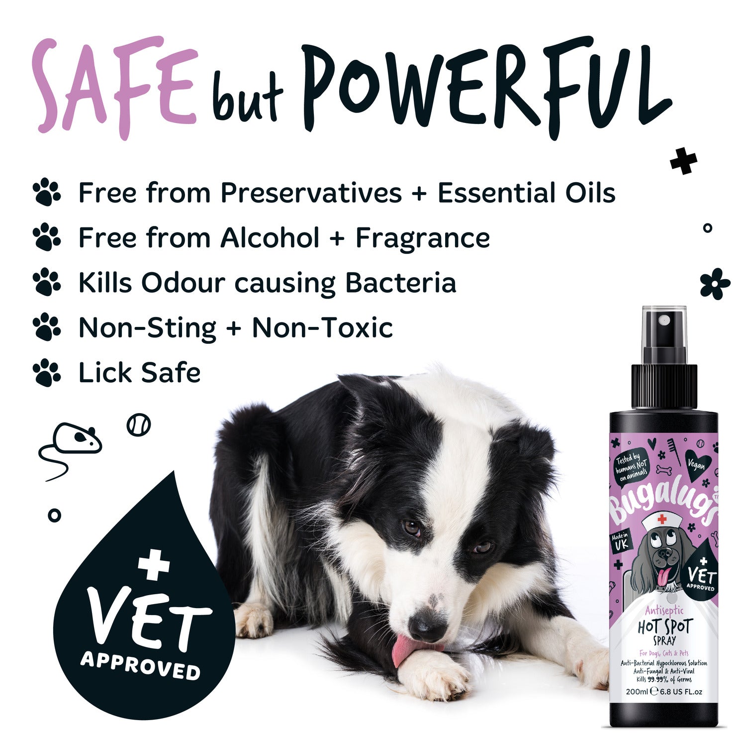 bugalugs-antiseptic-hot-spot-spray-antiseptisches-wund-pflegespray-f-r-hunde-kat image 8