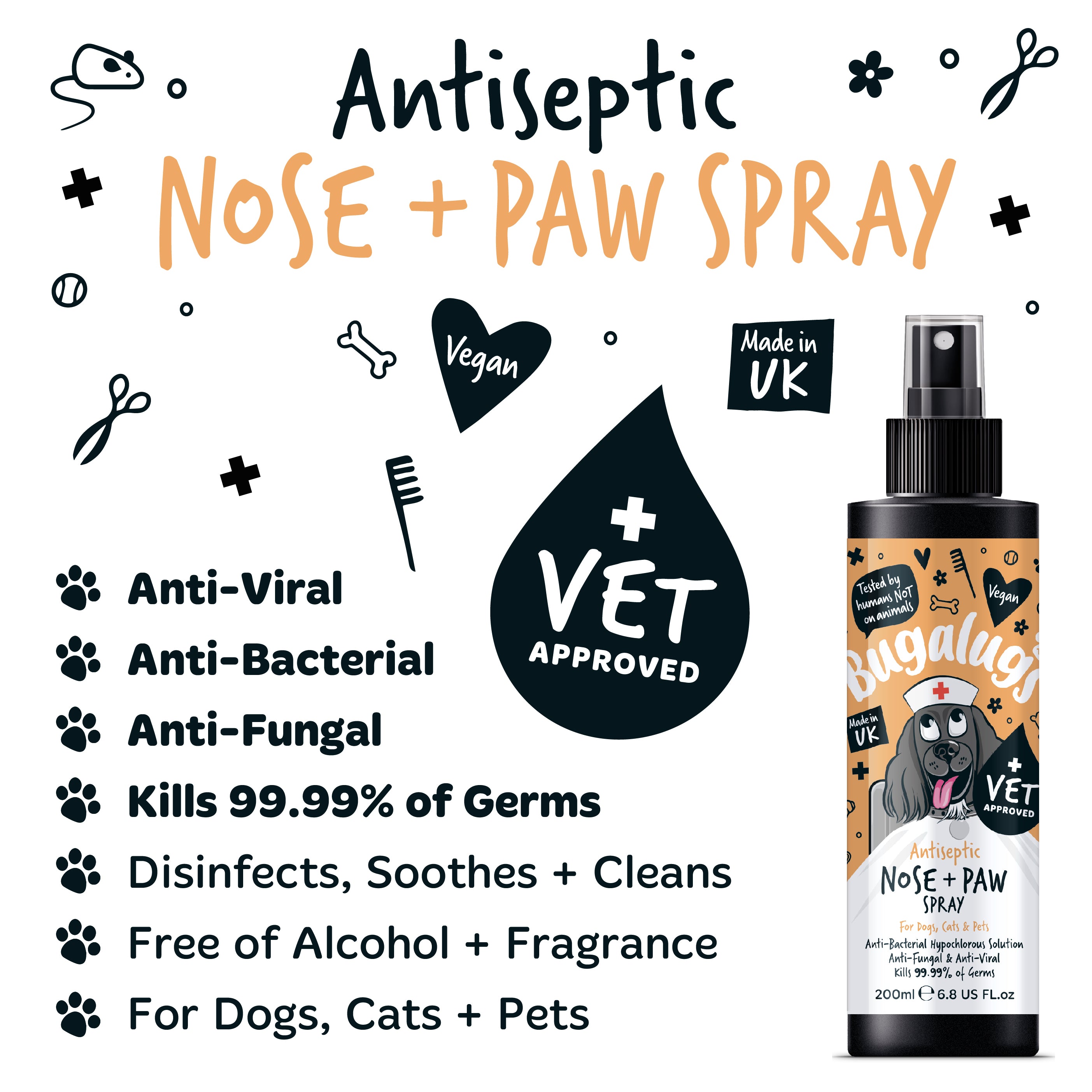 bugalugs-antiseptic-nose-paw-spray-erste-hilfe-antiseptikum-f-r-hunde-katzen-hau image 2