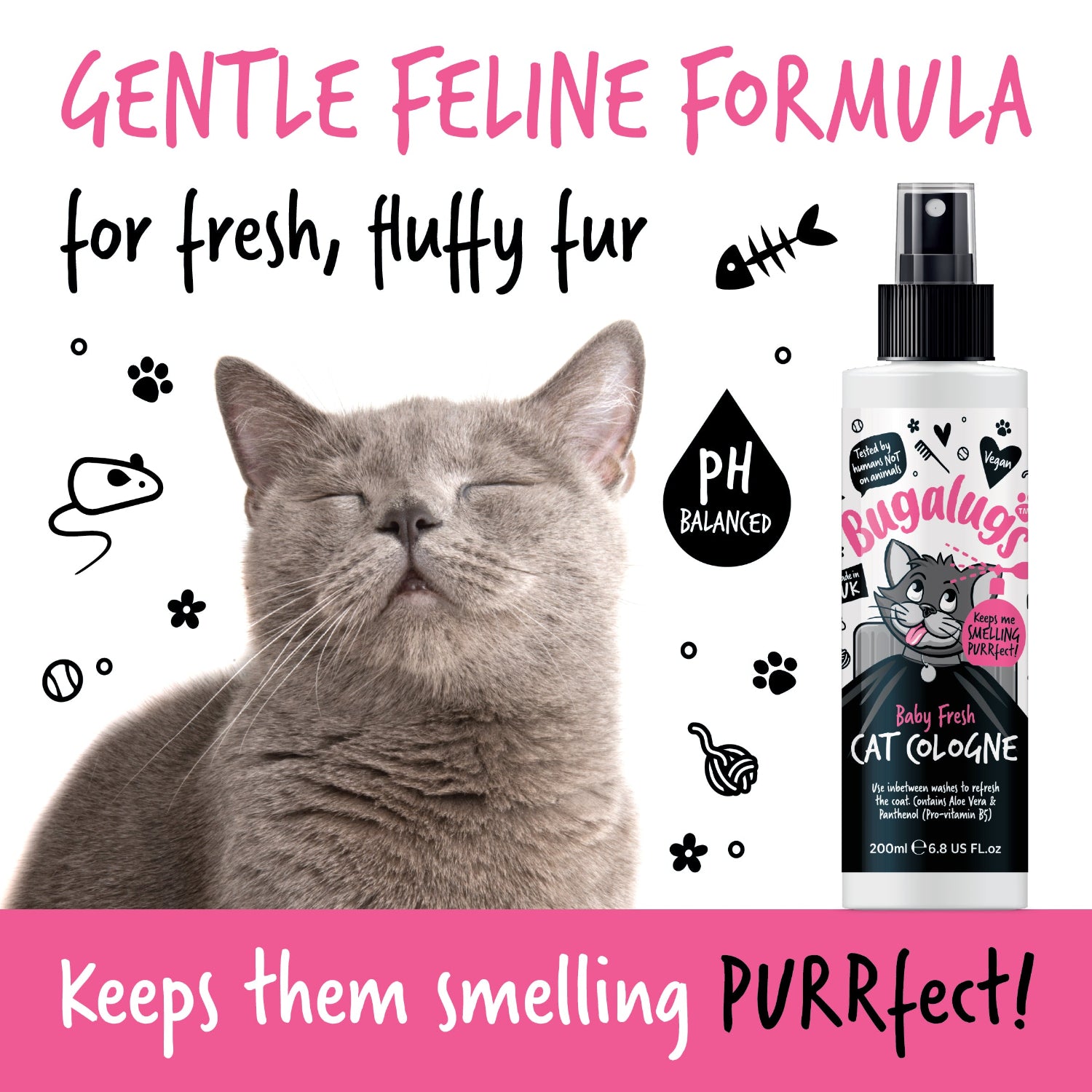 bugalugs-baby-fresh-cat-cologne-katzenparf-m-spray-mit-babypuder-duft-aloe-vera- image 3
