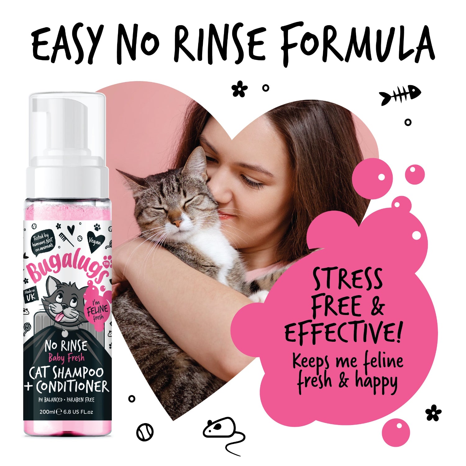bugalugs-no-rinse-baby-fresh-katzenshampoo-conditioner-waschfreie-trockenreinigu image 6