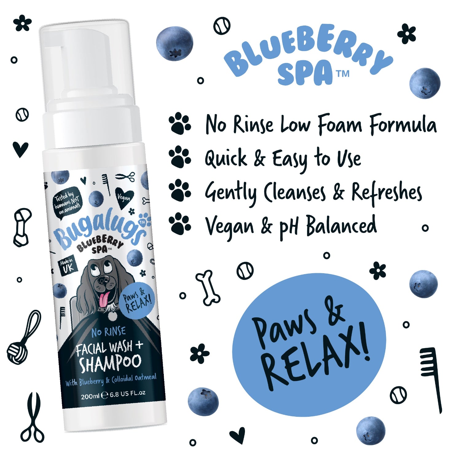 bugalugs-blueberry-spa-no-rinse-gesichtswasch-shampoo-mit-blaubeere-kolloidalem- image 6