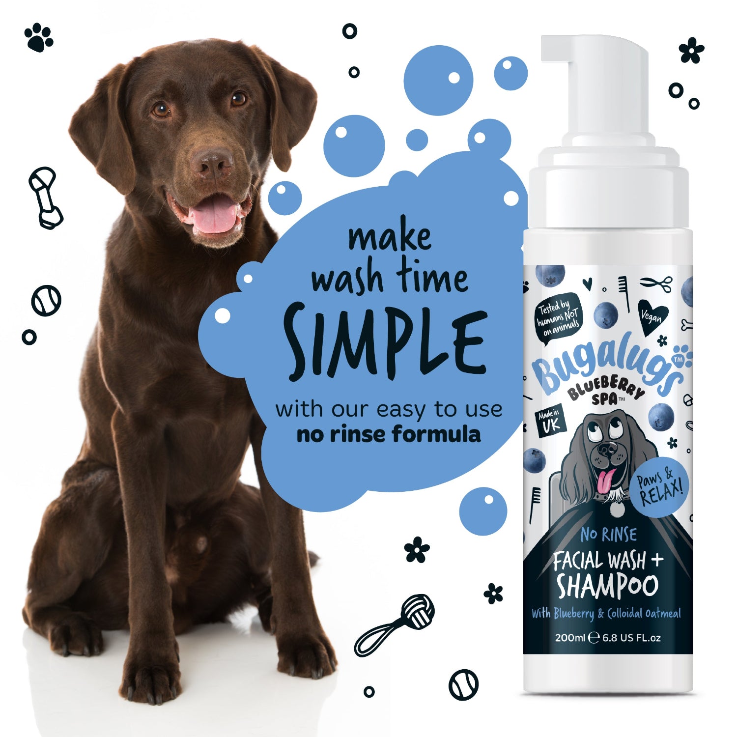 bugalugs-blueberry-spa-no-rinse-gesichtswasch-shampoo-mit-blaubeere-kolloidalem- image 4