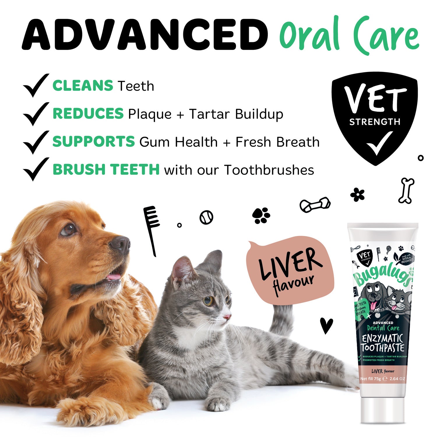 bugalugs-advanced-dental-care-enzymatische-zahnpasta-lebergeschmack-f-r-hunde-ka image 4