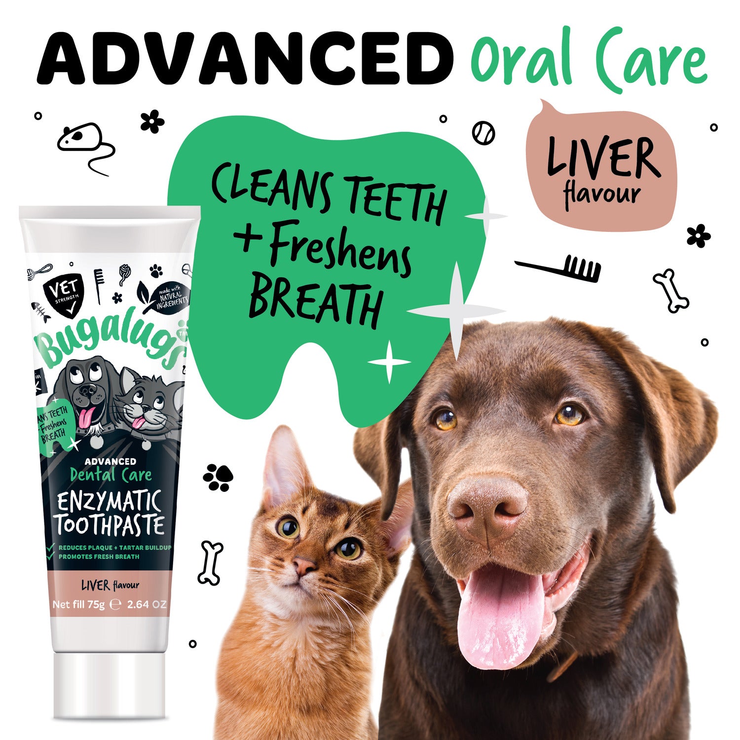 bugalugs-advanced-dental-care-enzymatische-zahnpasta-lebergeschmack-f-r-hunde-ka image 8