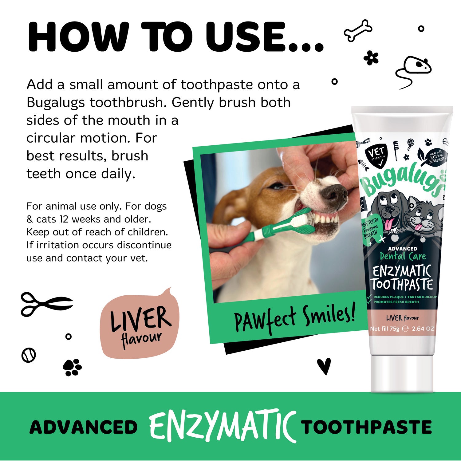 bugalugs-advanced-dental-care-enzymatische-zahnpasta-lebergeschmack-f-r-hunde-ka image 6