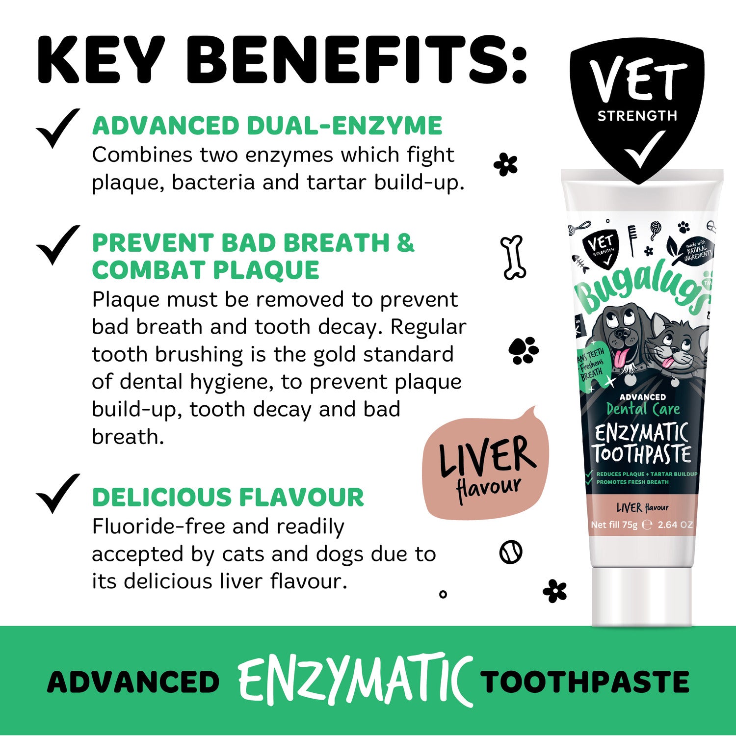 bugalugs-advanced-dental-care-enzymatische-zahnpasta-lebergeschmack-f-r-hunde-ka image 7