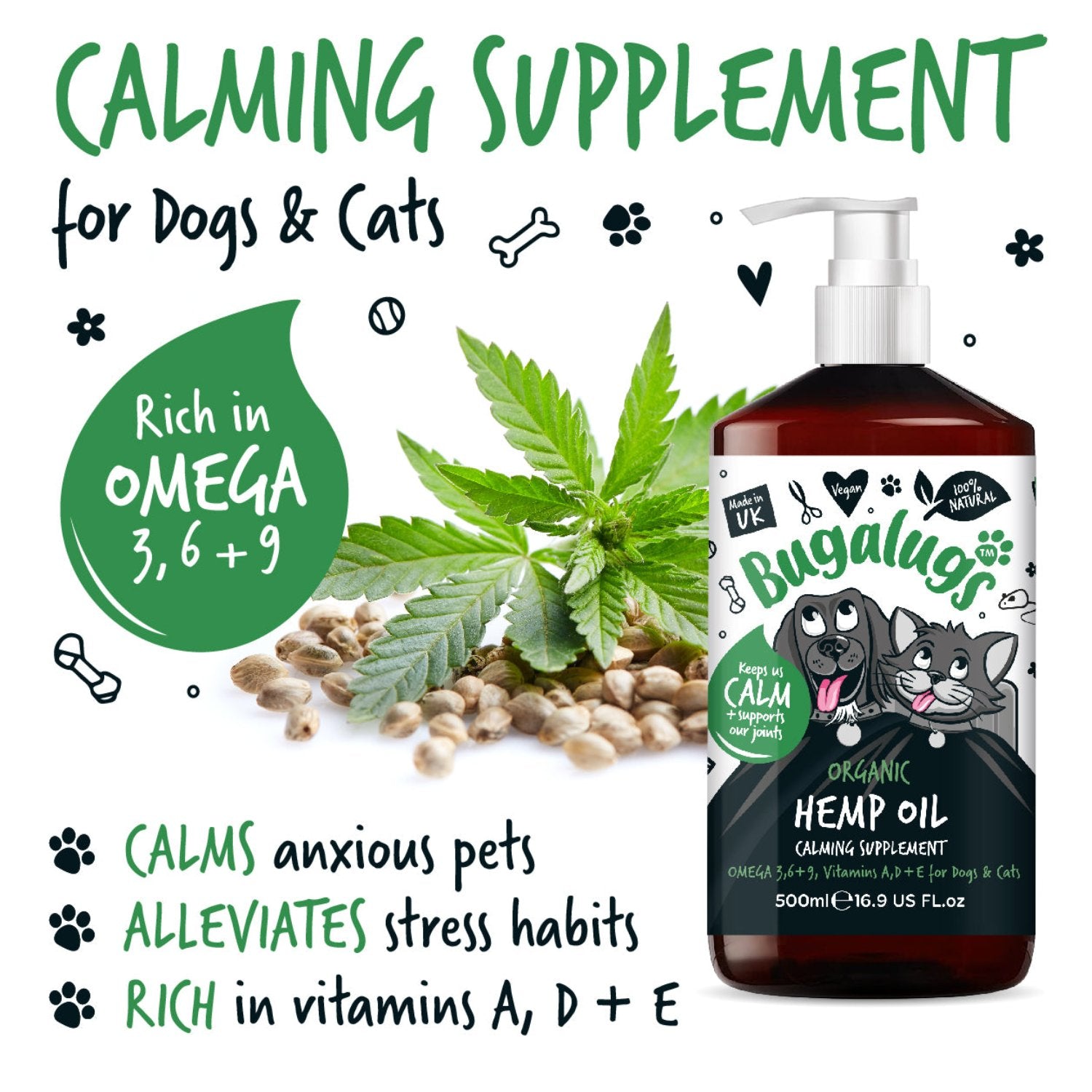 bugalugs-organic-hemp-oil-100-nat-rliches-hanf-l-kaltgepresst-zur-beruhigung-f-r image 3