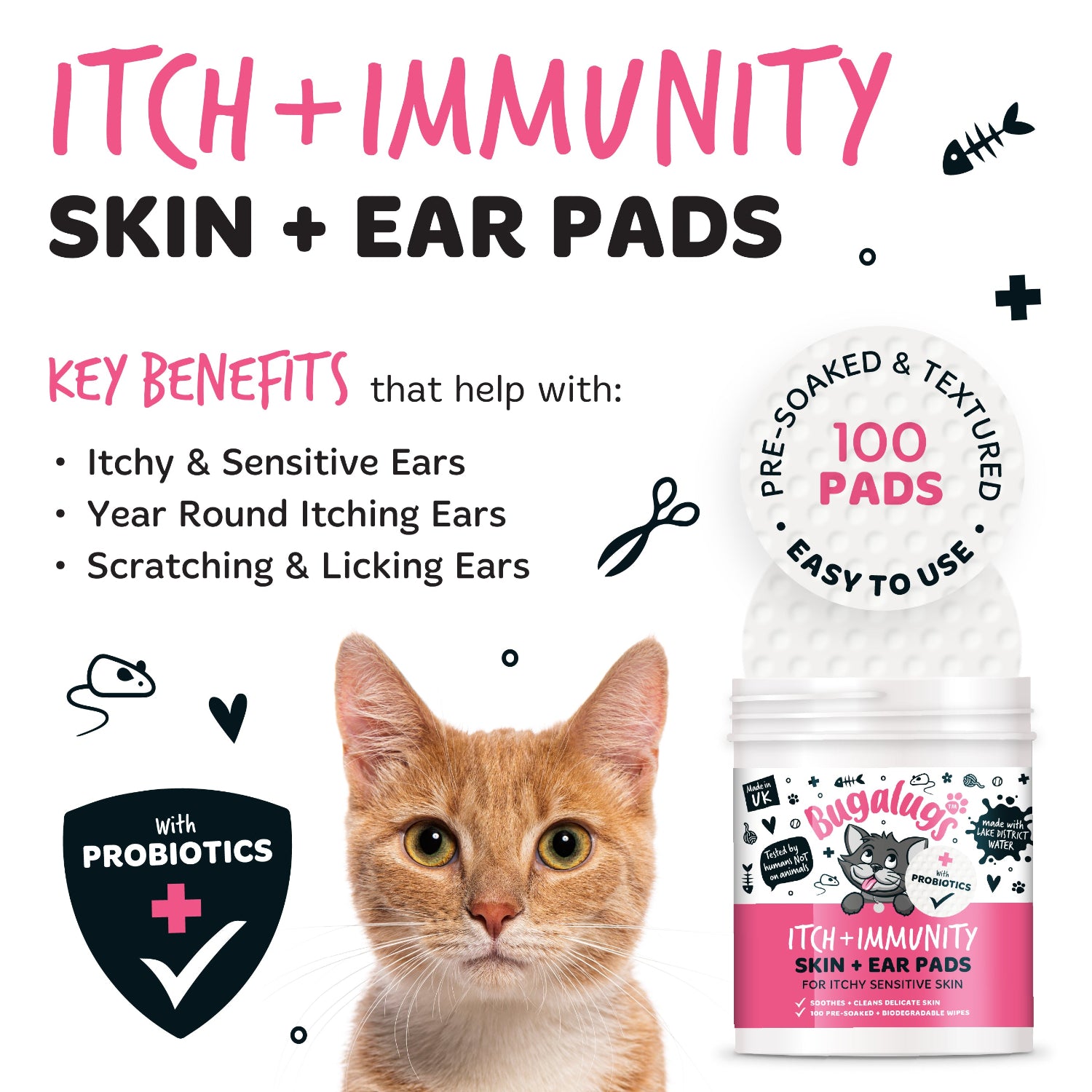 bugalugs-itch-immunity-skin-ear-pads-katzenpflege-pads-f-r-juckende-haut-und-ohr image 6