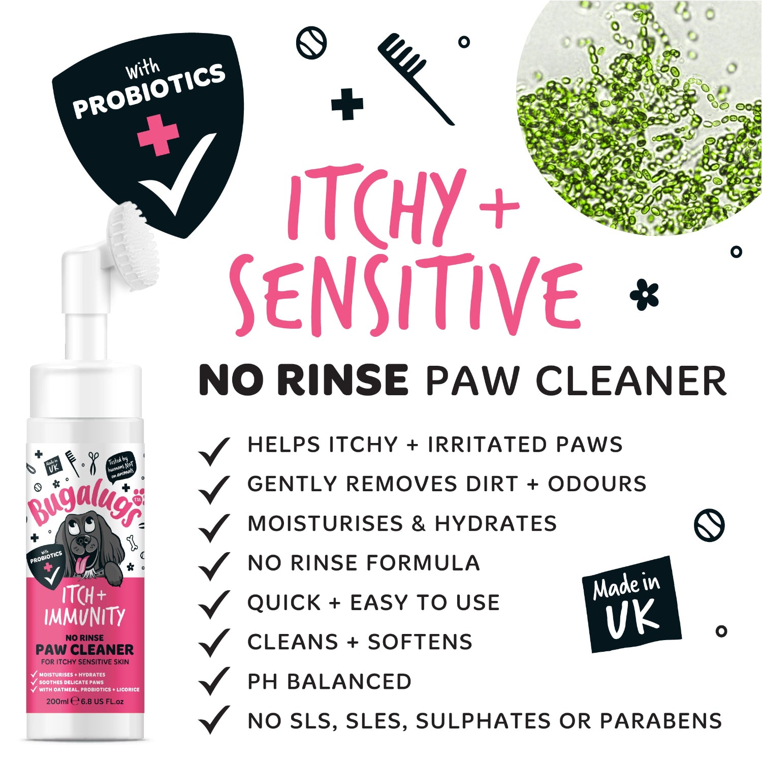 bugalugs-itch-immunity-no-rinse-paw-cleaner-pfotenreiniger-schaum-f-r-juckende-s image 5
