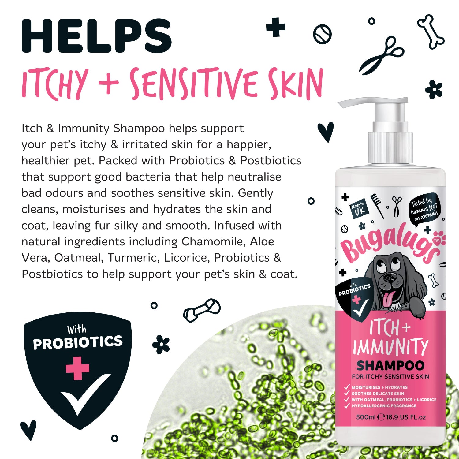 bugalugs-itch-immunity-shampoo-hundeshampoo-gegen-juckreiz-mit-probiotika-aloe-h image 5
