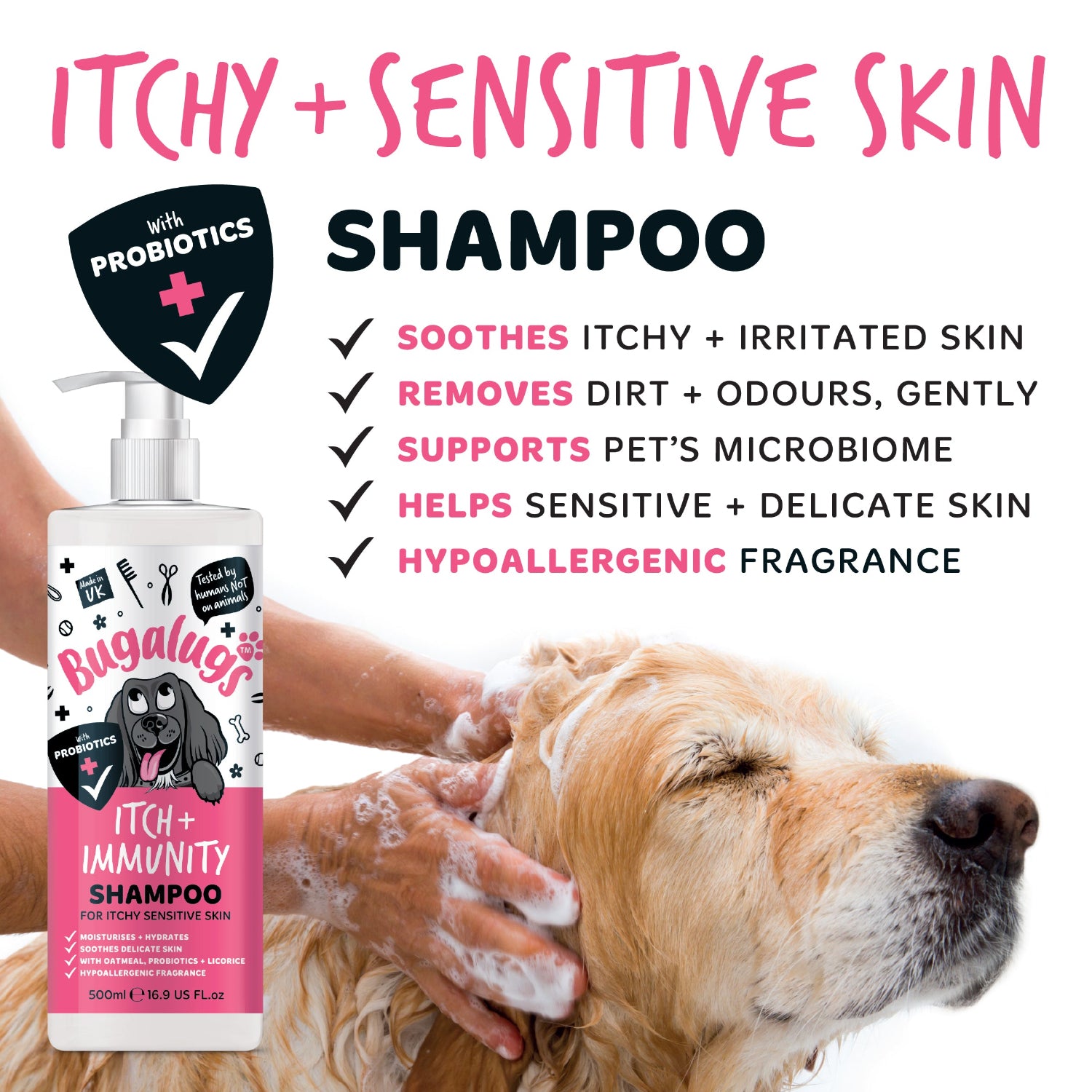 bugalugs-itch-immunity-shampoo-hundeshampoo-gegen-juckreiz-mit-probiotika-aloe-h image 2