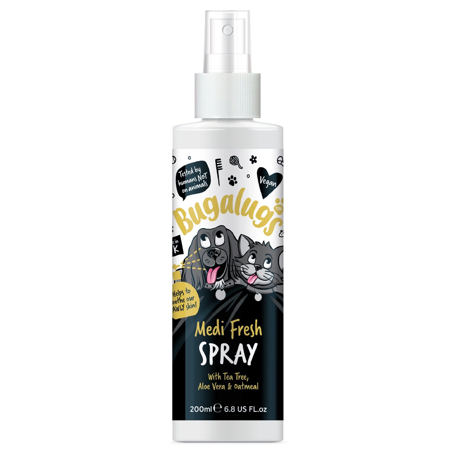 bugalugs-medi-fresh-soothing-spray-f-r-hunde-katzen-beruhigendes-pflegespray-mit image 1
