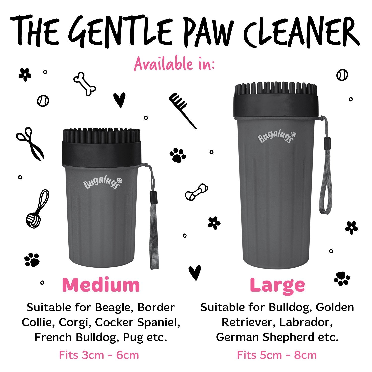 bugalugs-paw-cleaner-cup-schwarz-gr-e-m-pfotenreiniger-becher-f-r-hunde-katzen image 5