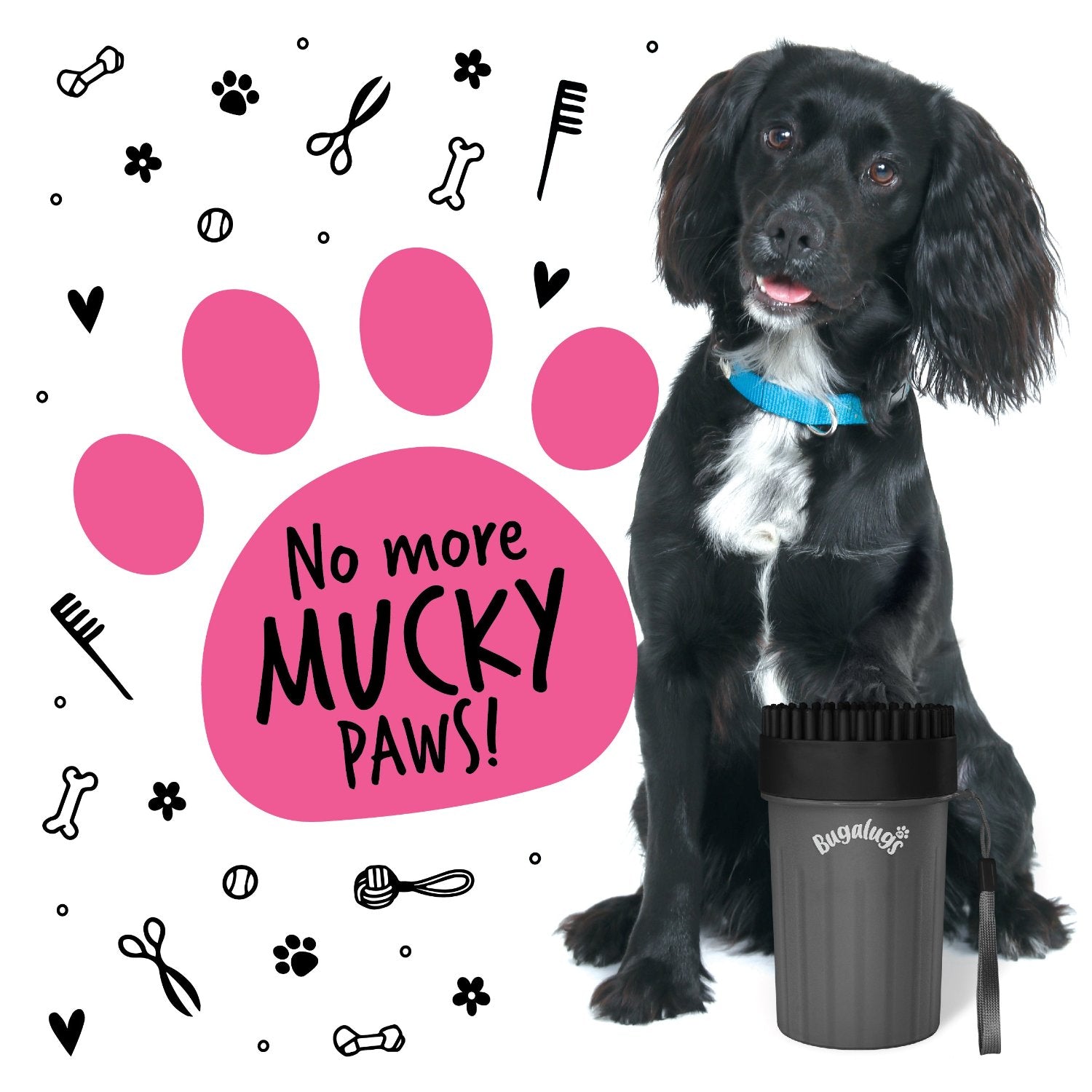 bugalugs-paw-cleaner-cup-schwarz-gr-e-m-pfotenreiniger-becher-f-r-hunde-katzen image 6