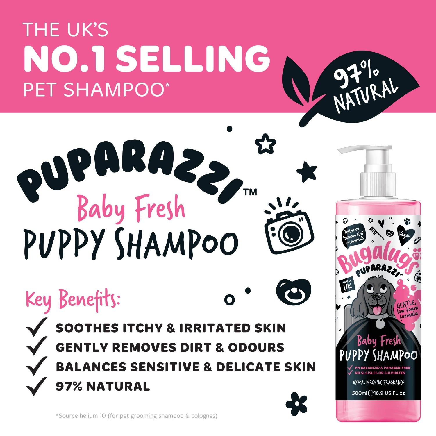 bugalugs-puparazzi-baby-fresh-puppy-shampoo-super-sanftes-welpenshampoo-ab-8-woc image 4