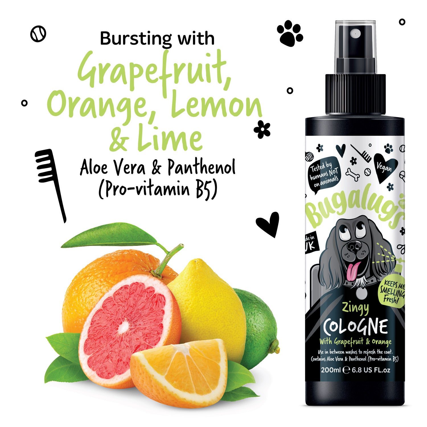 bugalugs-zingy-dog-cologne-hundeparf-m-deospray-mit-grapefruit-orange image 5