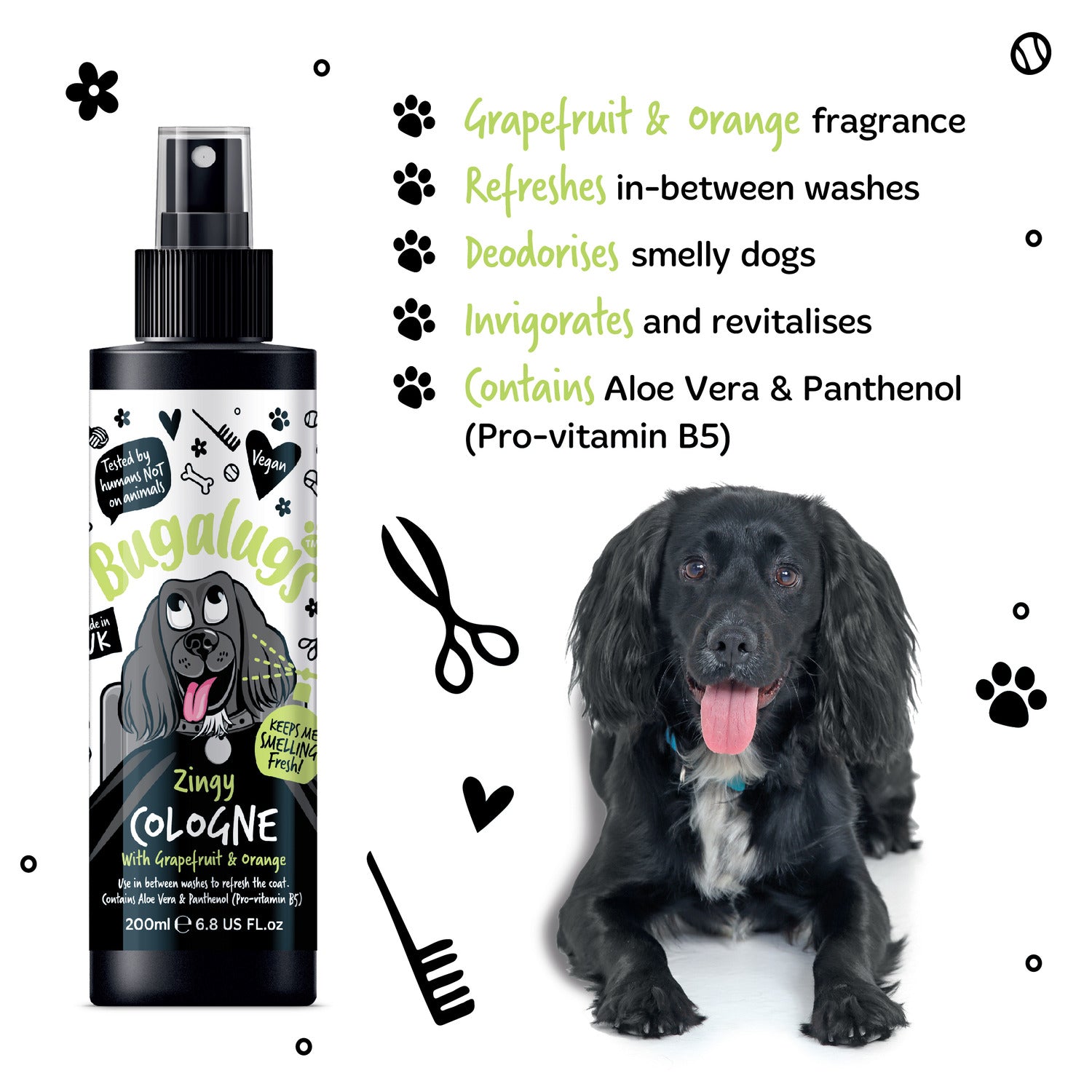 bugalugs-zingy-dog-cologne-hundeparf-m-deospray-mit-grapefruit-orange image 8